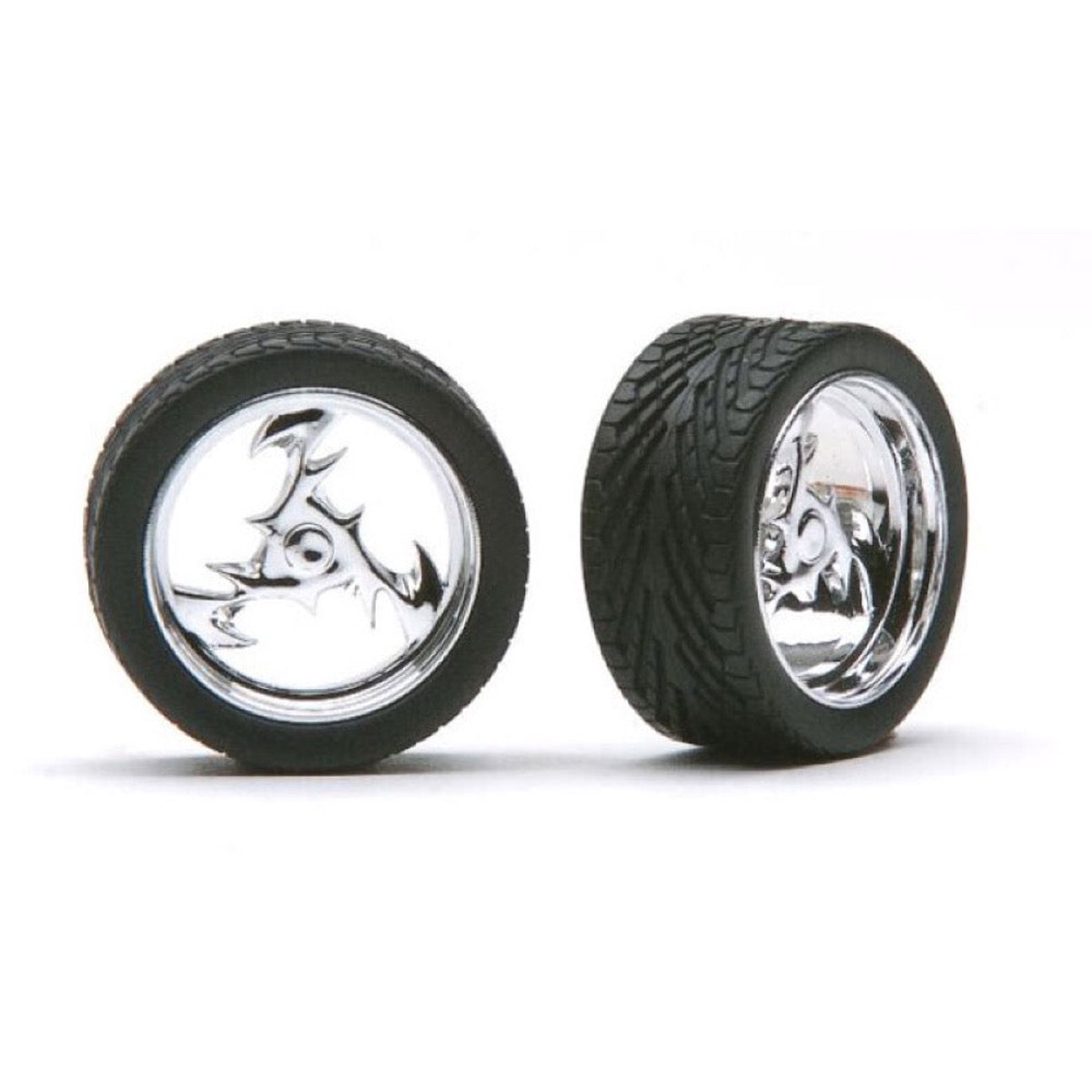 Pegasus 2307 124 23In Lighting Rims WTires Chrome For Scale Models