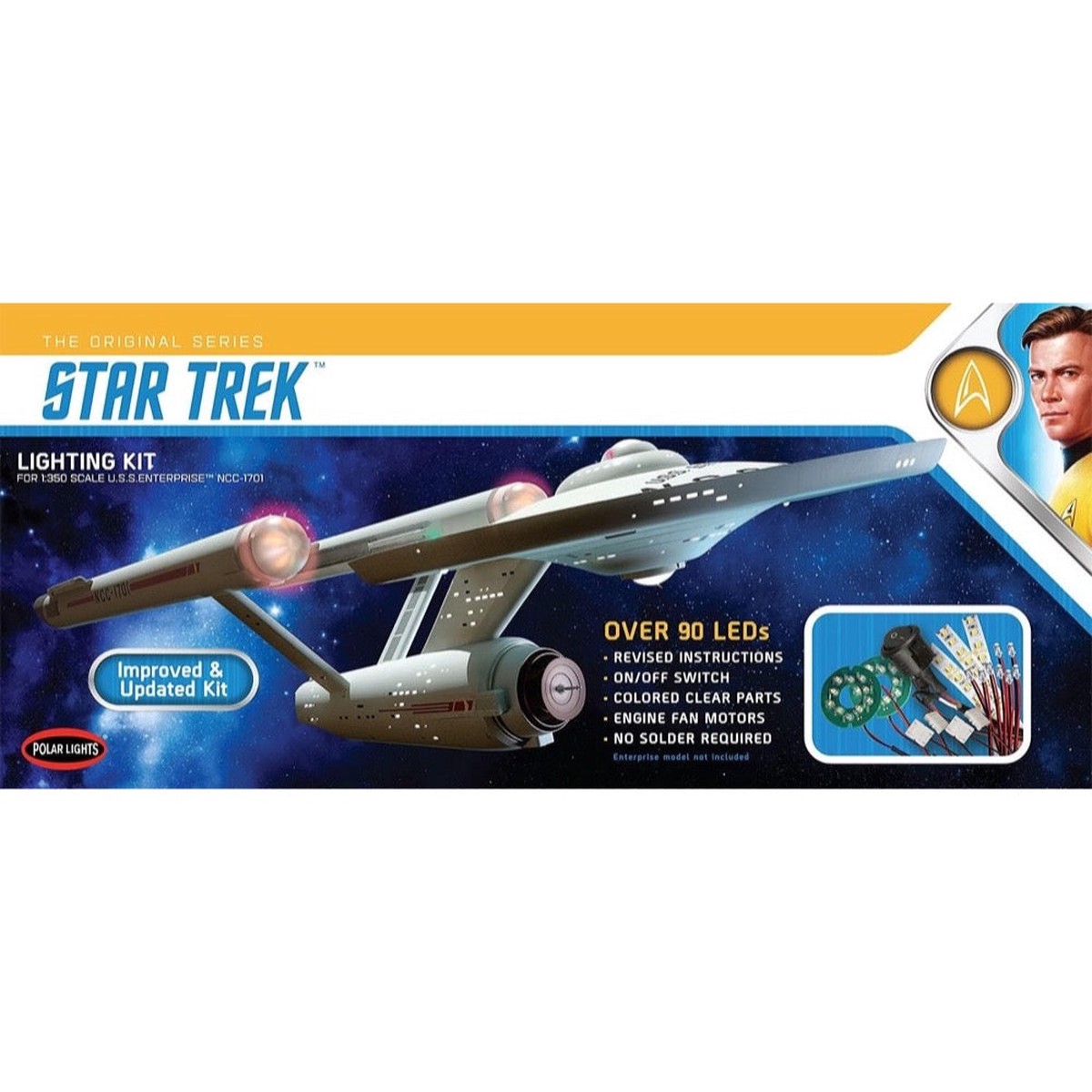 Polar Lights Mka048 048 Lighting Kit For 1350 Star Trek Tos USS Enterprise