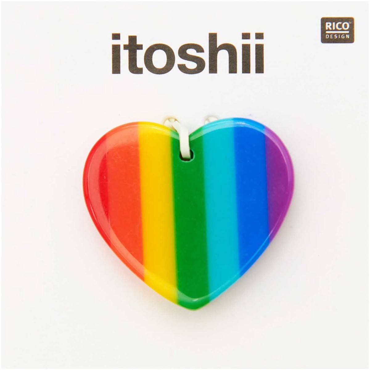 Rainbow Disc Heart