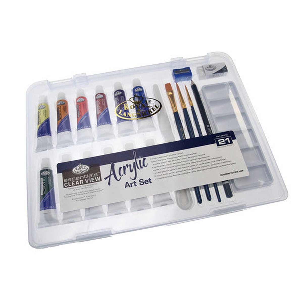 Royal Small Clear Case Art Sets – Acrylic