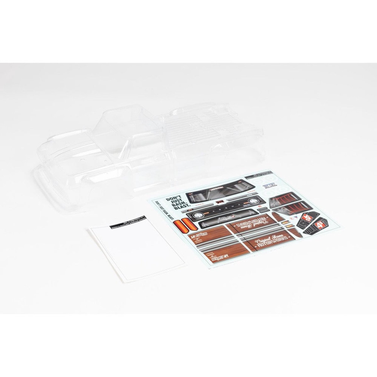 Arrma Ara402322 Outcast 4 4S Clear Body With Decals And Window Mask