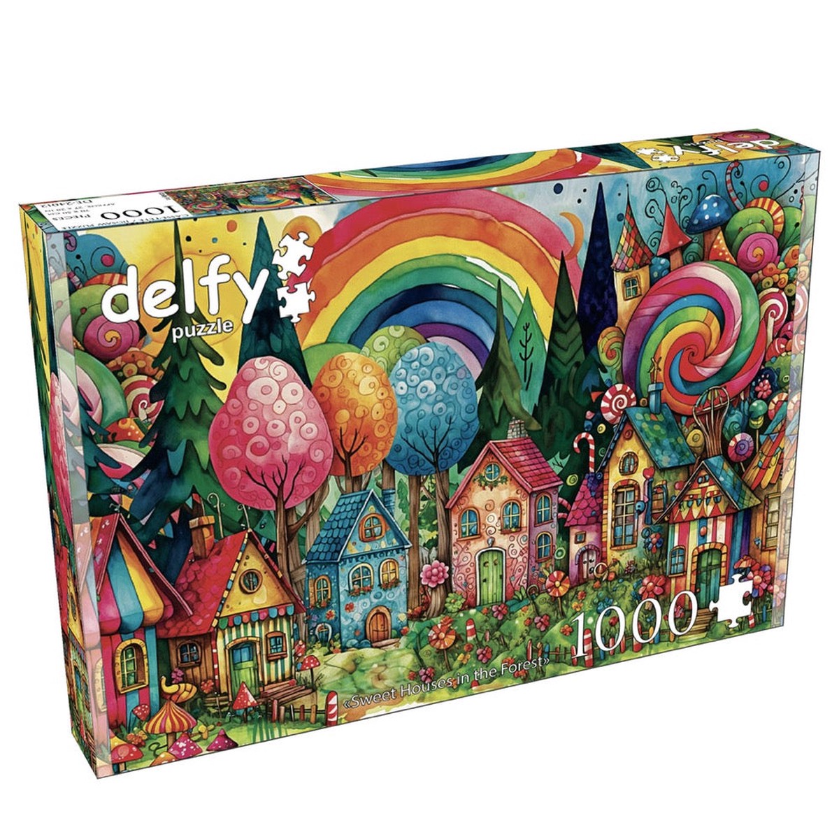 Delfy Sweet Houses In The Forest 1000Pc Jigsaw Puzzle