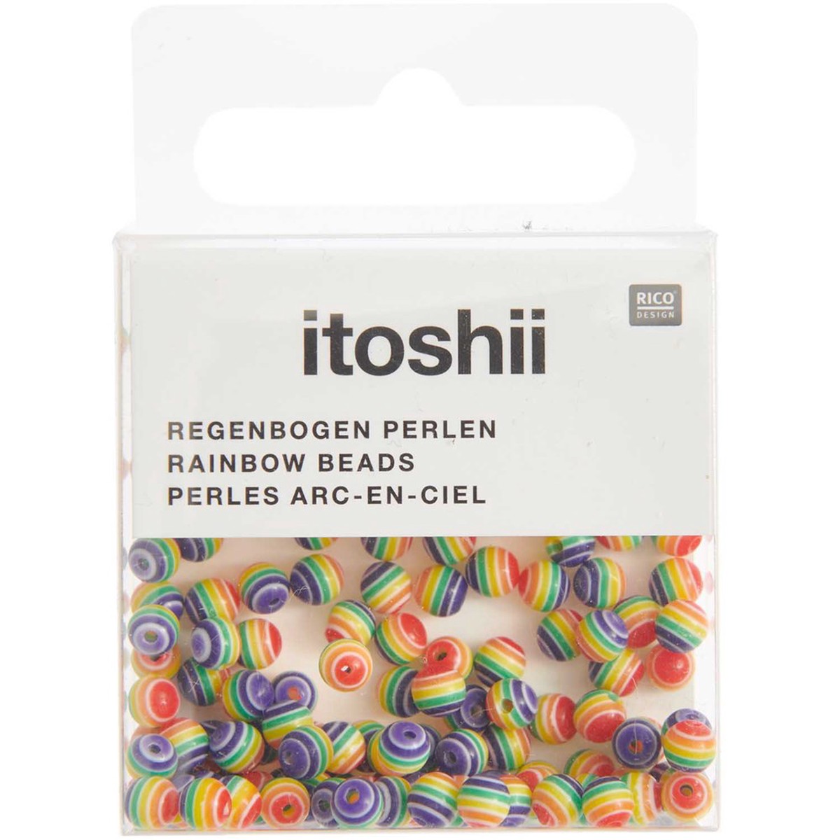 Rainbow Beads Round 4Mm