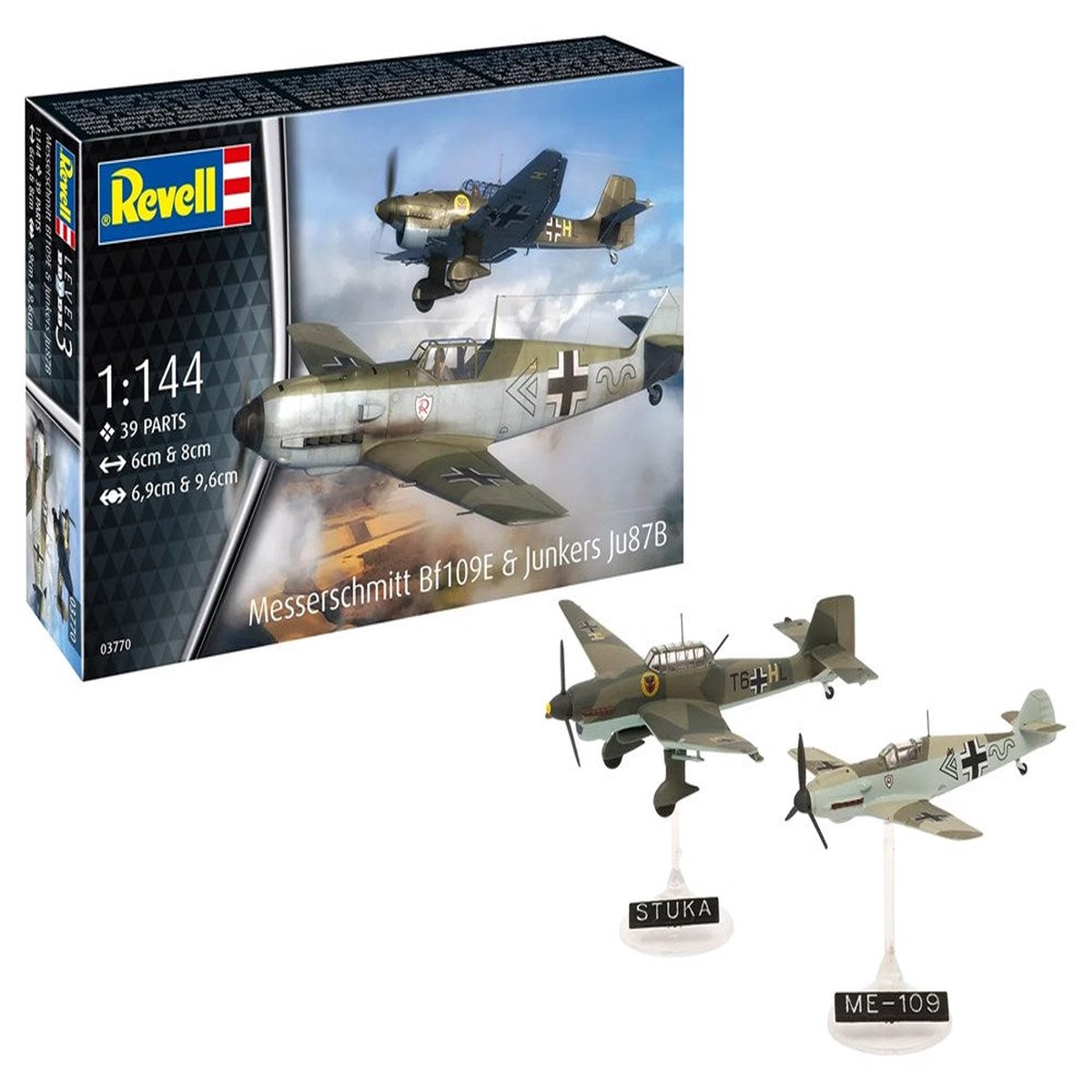 Revell Model Set Messerschmitt Bf109E Ju87B Stuka