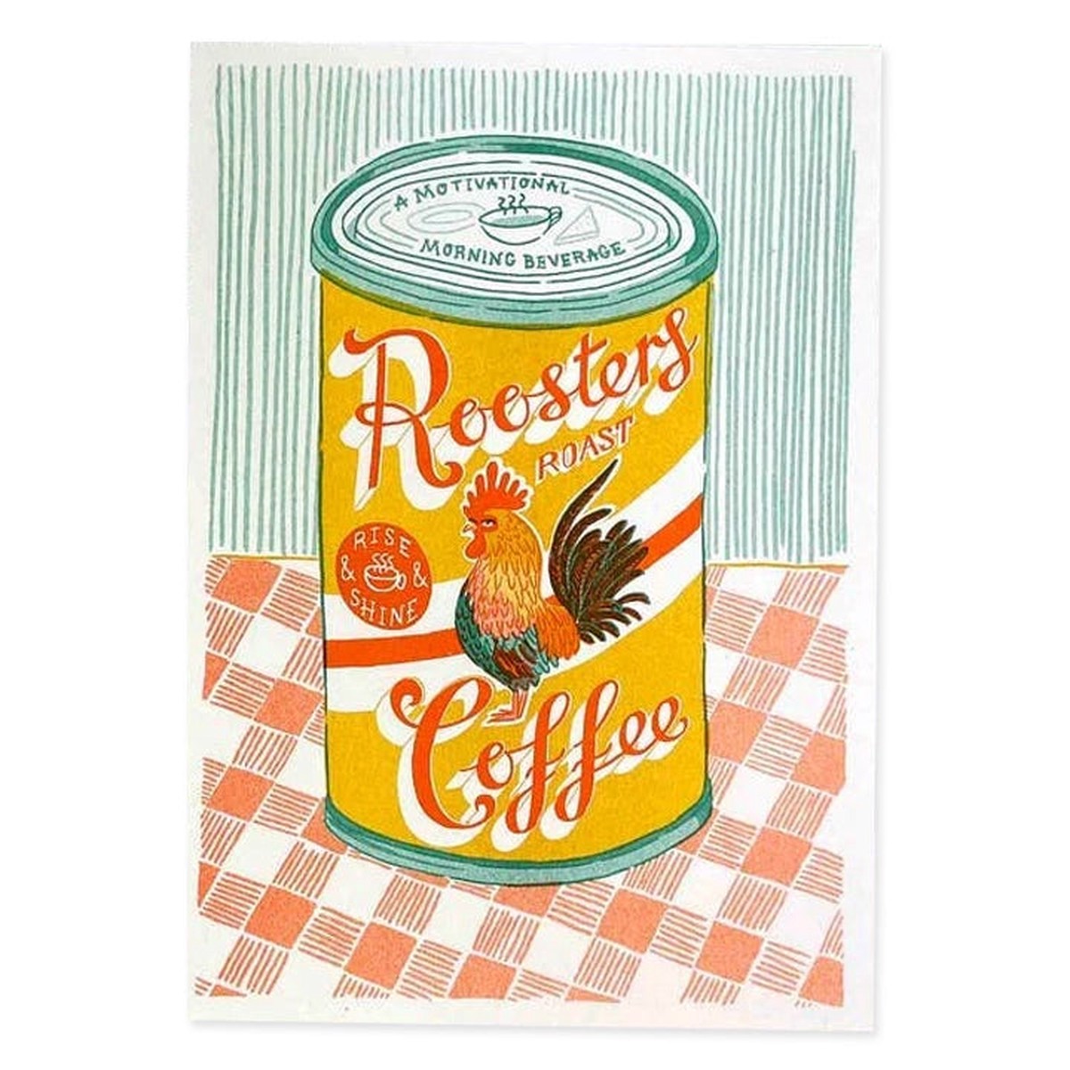 A5 RoosterS Roast Coffee Tin Print
