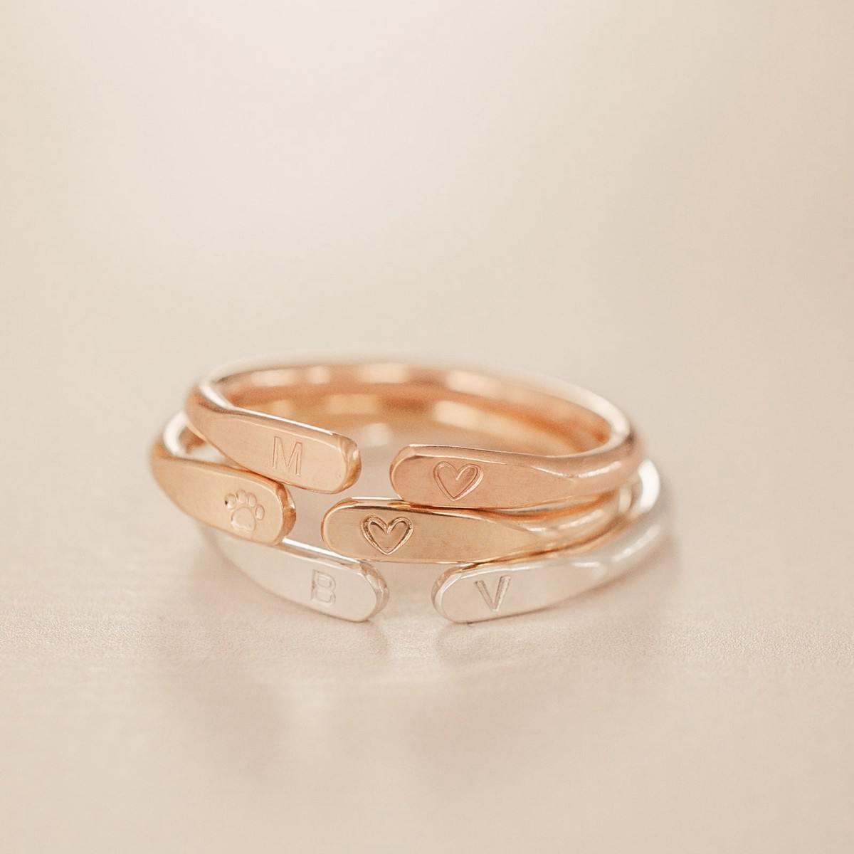 Ever Initial Wrap Ring GoldFill5