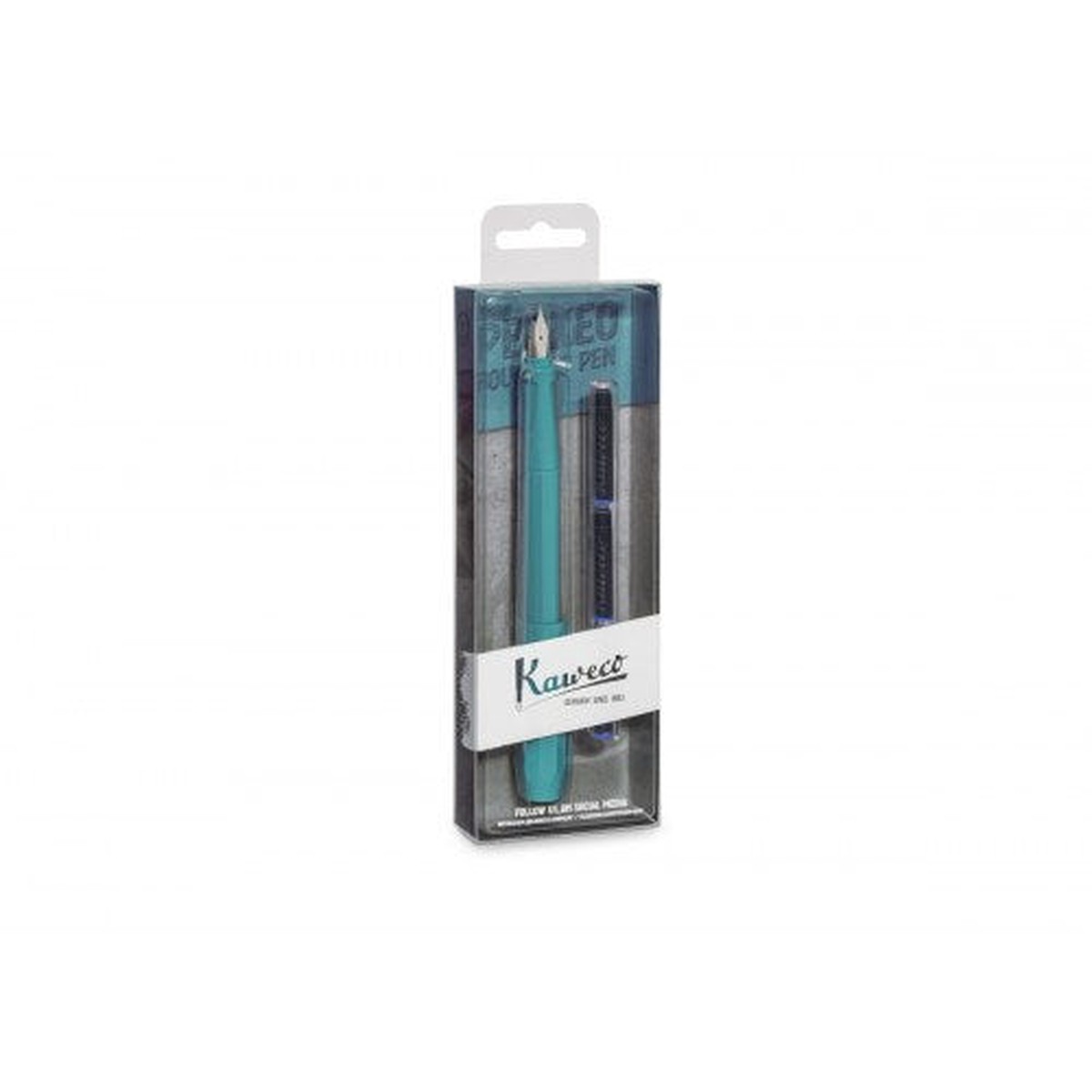 Kaweco Perkeo Fountain Pen Pack - Breezy Teal - M