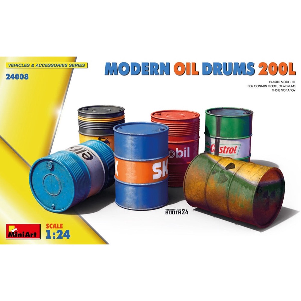 Miniart 24008 124 Modern Oil Drums 200L
