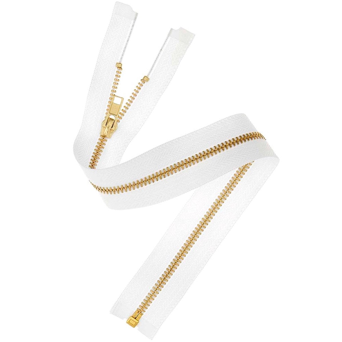 Zip Gold Metal White 30Cm3Mm