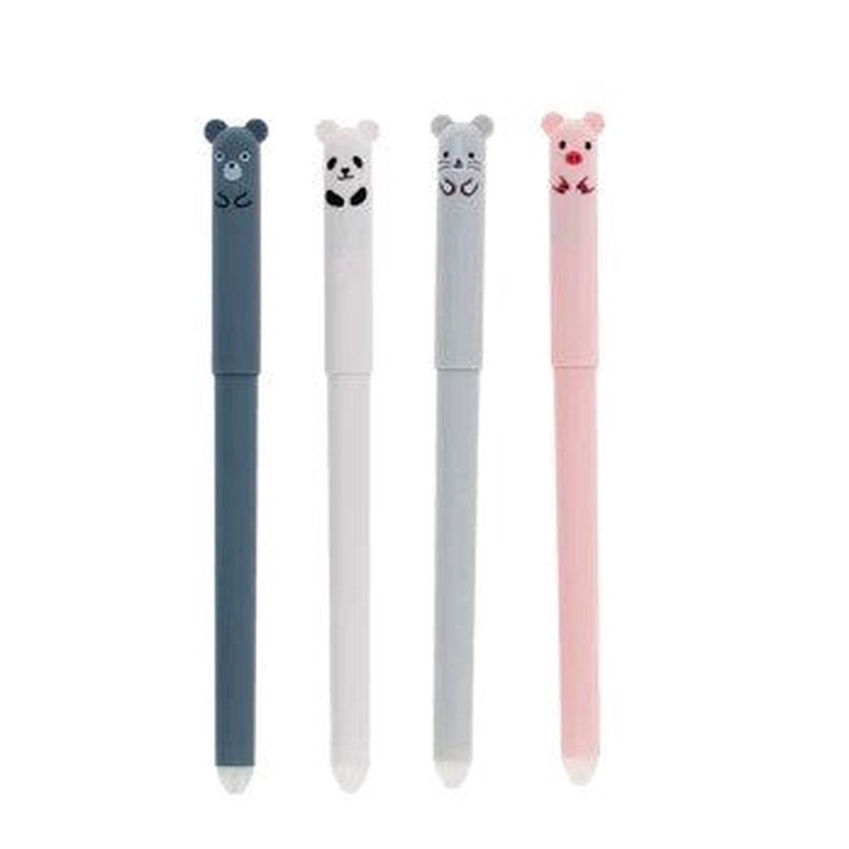 Animal Erasable Gel Pens (Set Of 4)