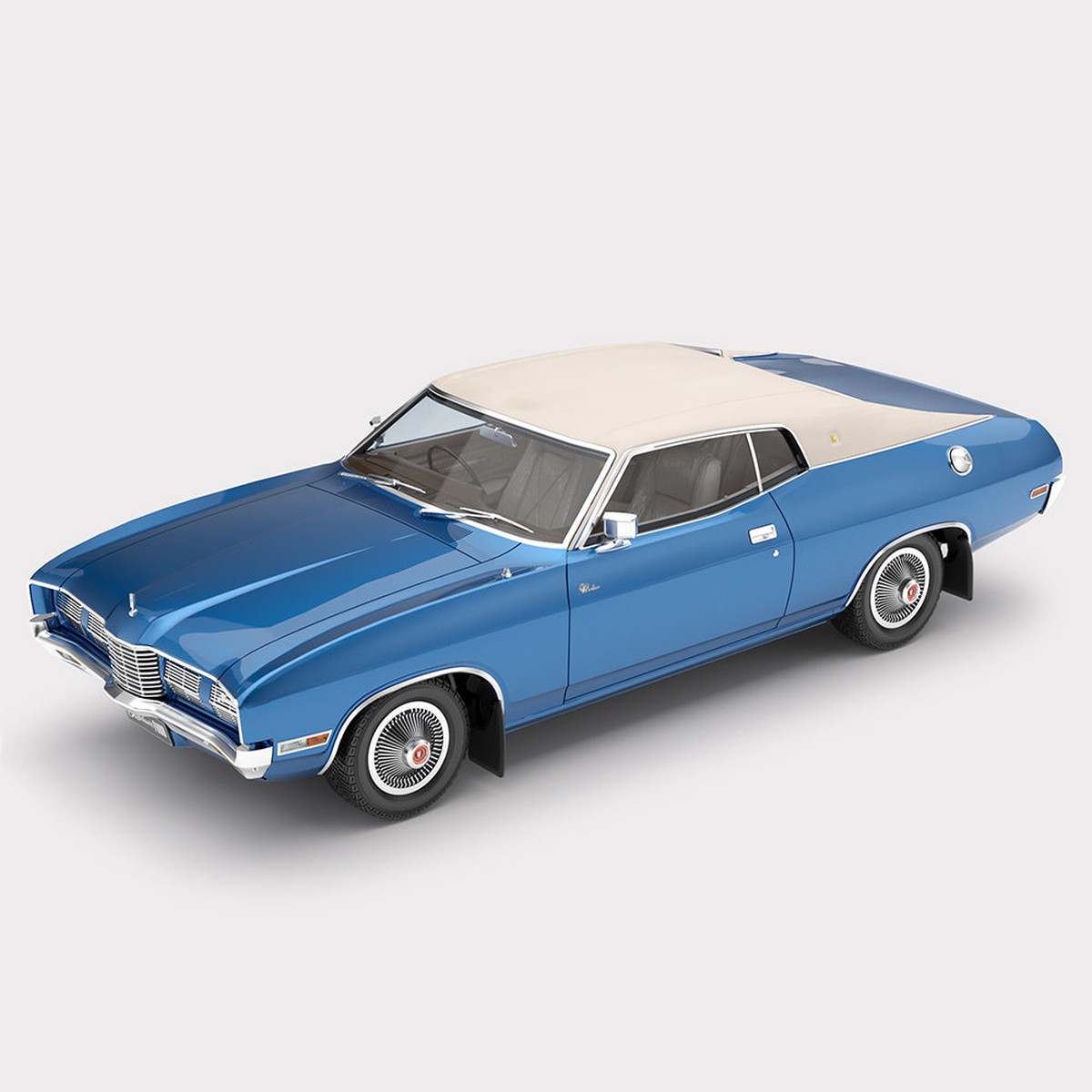 Authentic Collectables Acr18Fp4La 118 Ford P4 Landau Cosmic Blue