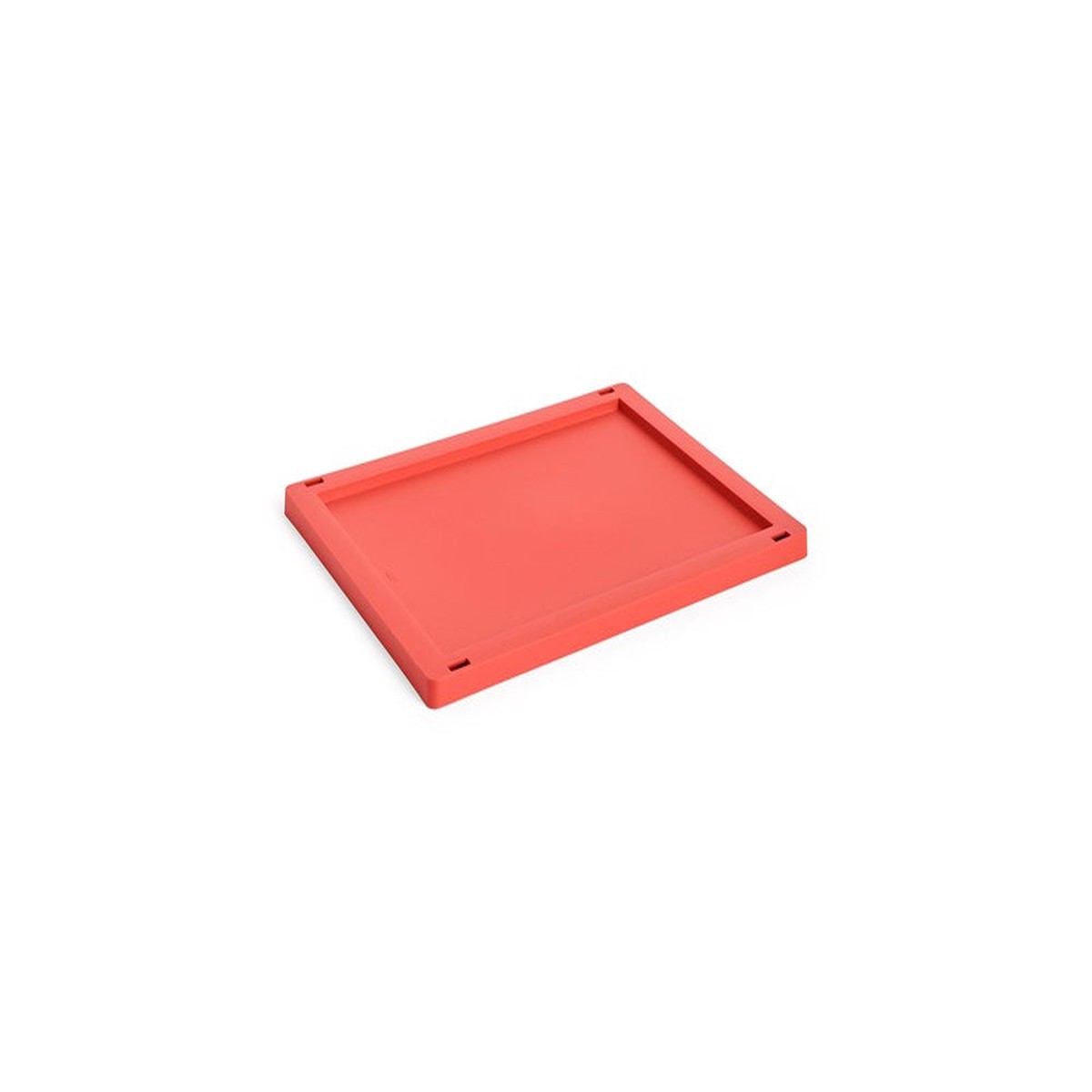 Colour Crate Lid Plastic Medium Red
