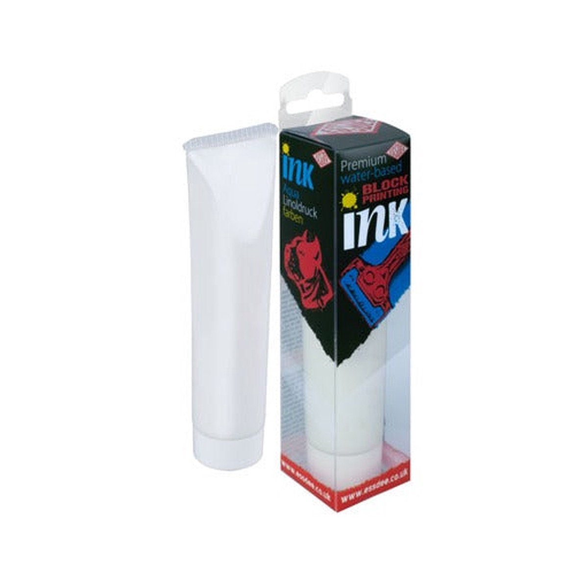 Essdee Premium Water-Based Block Printing Ink White 100Ml