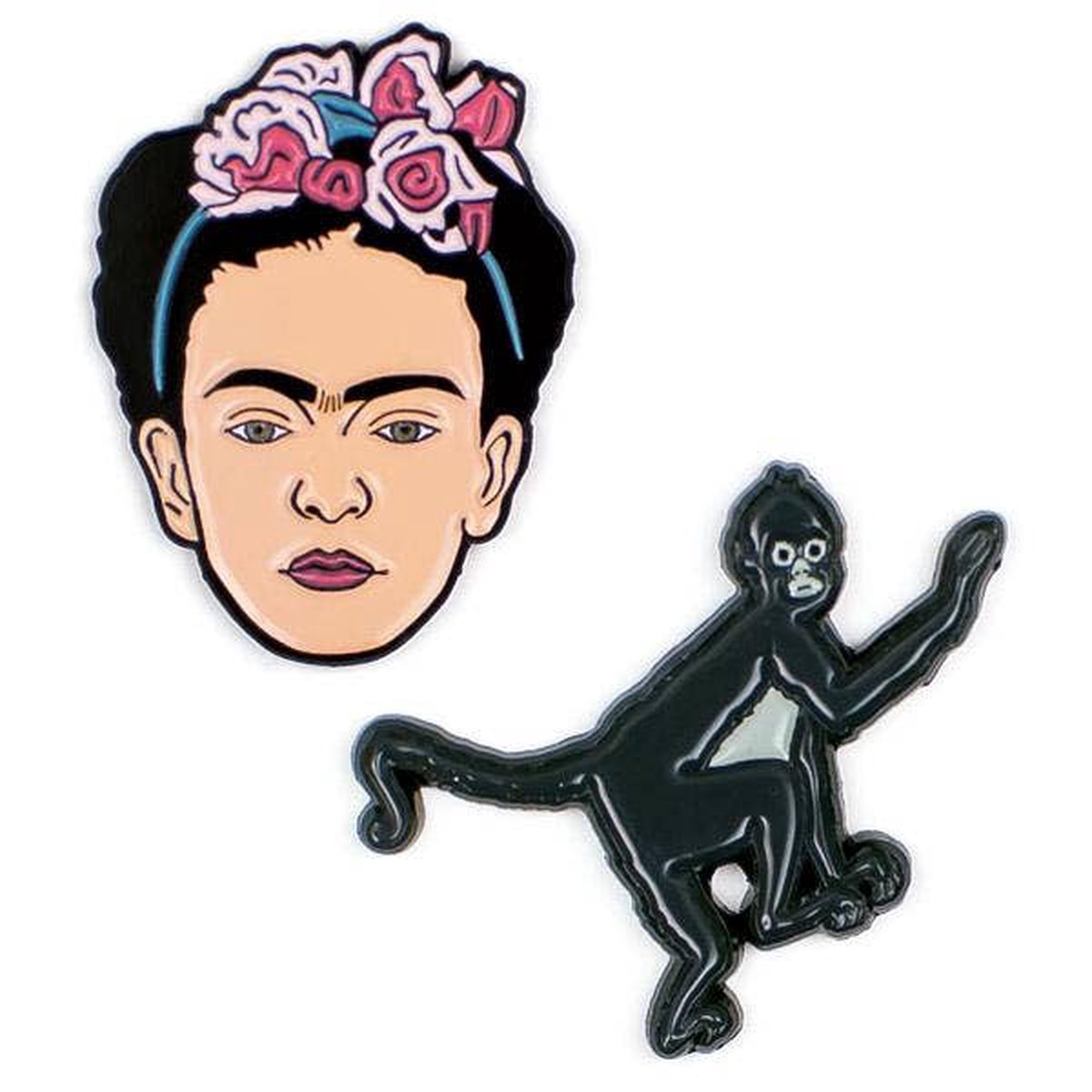 Frida Monkey Pins