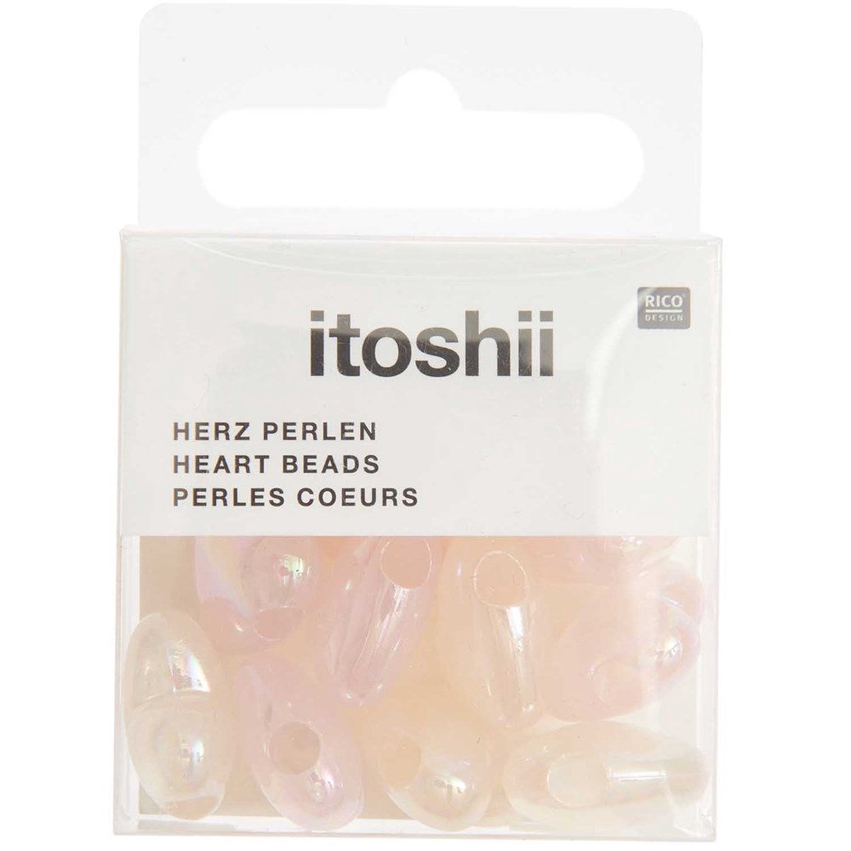 Heart Beads Holographic Rose