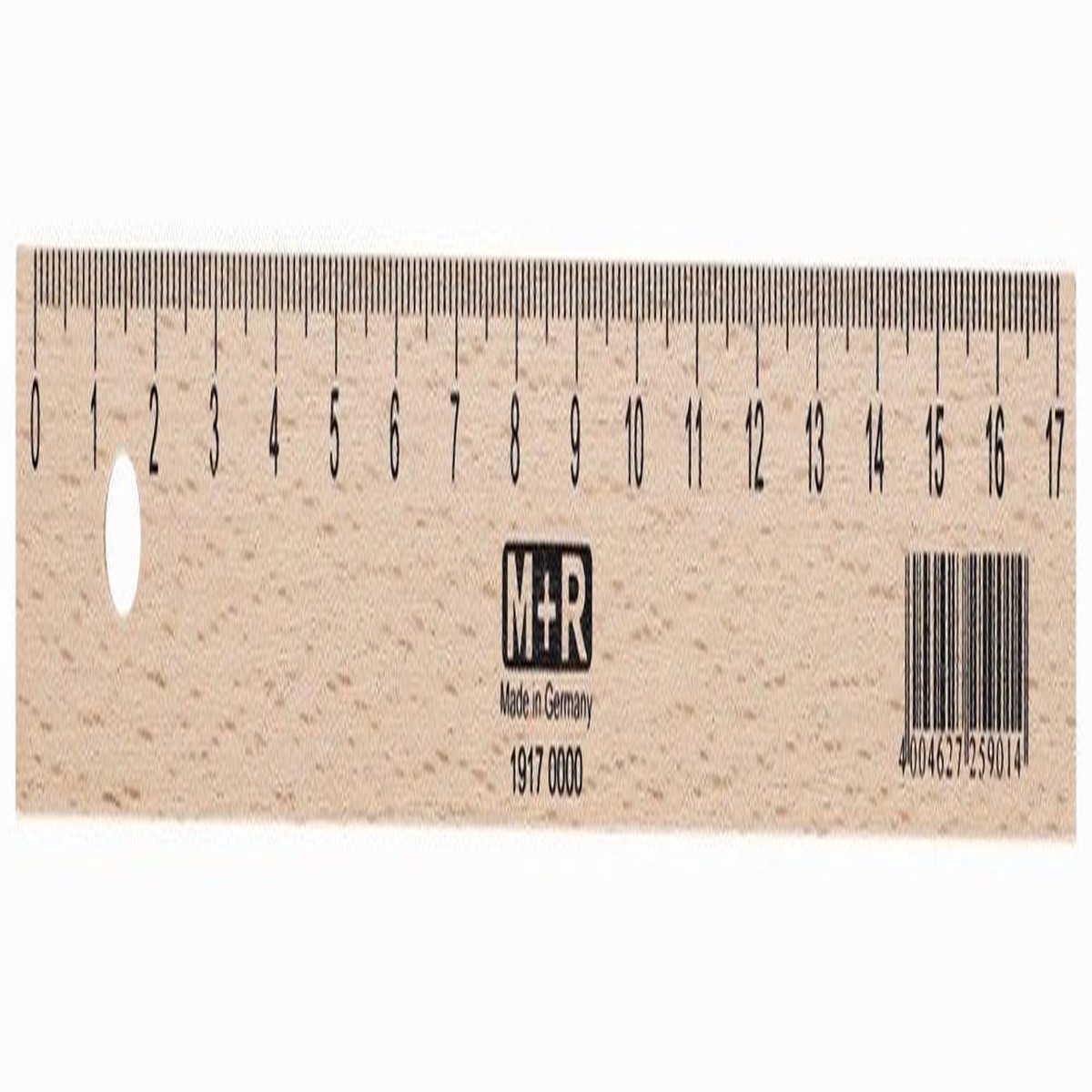 MR Natural Beechwood Ruler 17Cm