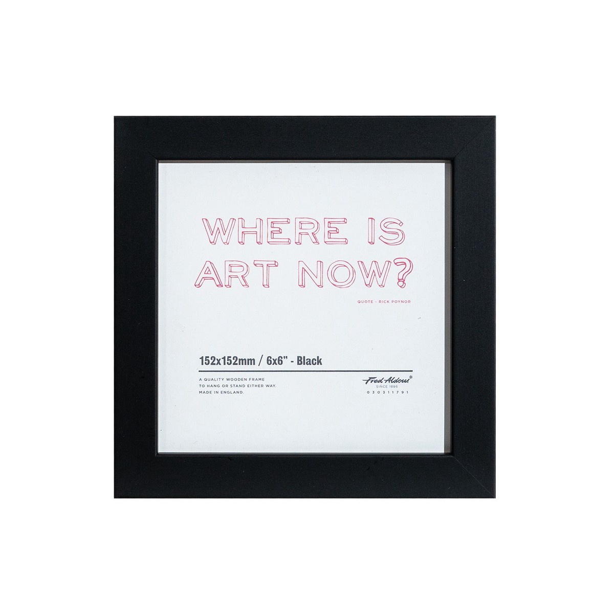 Picture Frame - Black - 6 X 6
