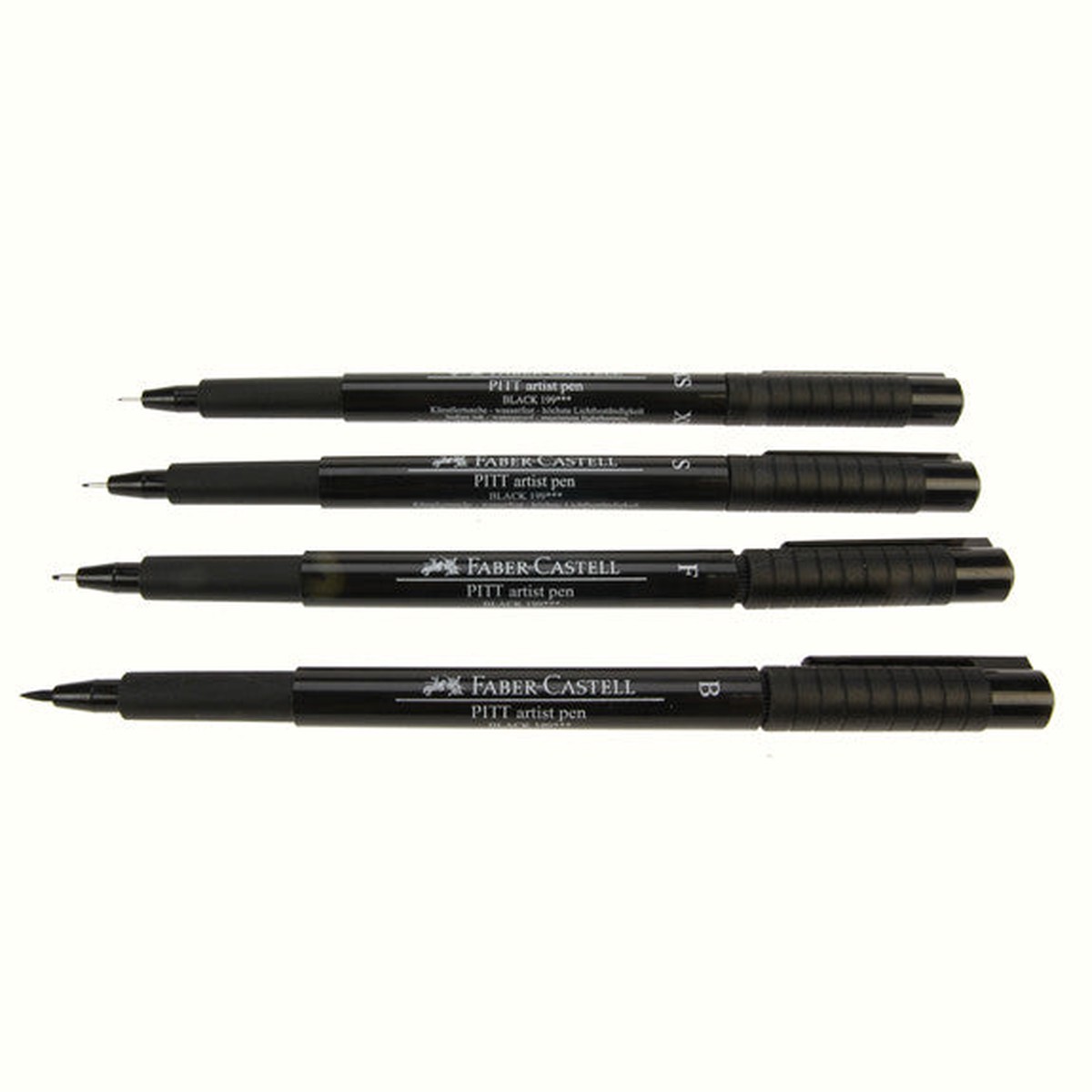 Faber Castell Pitt Manga Set - Black 4Pk