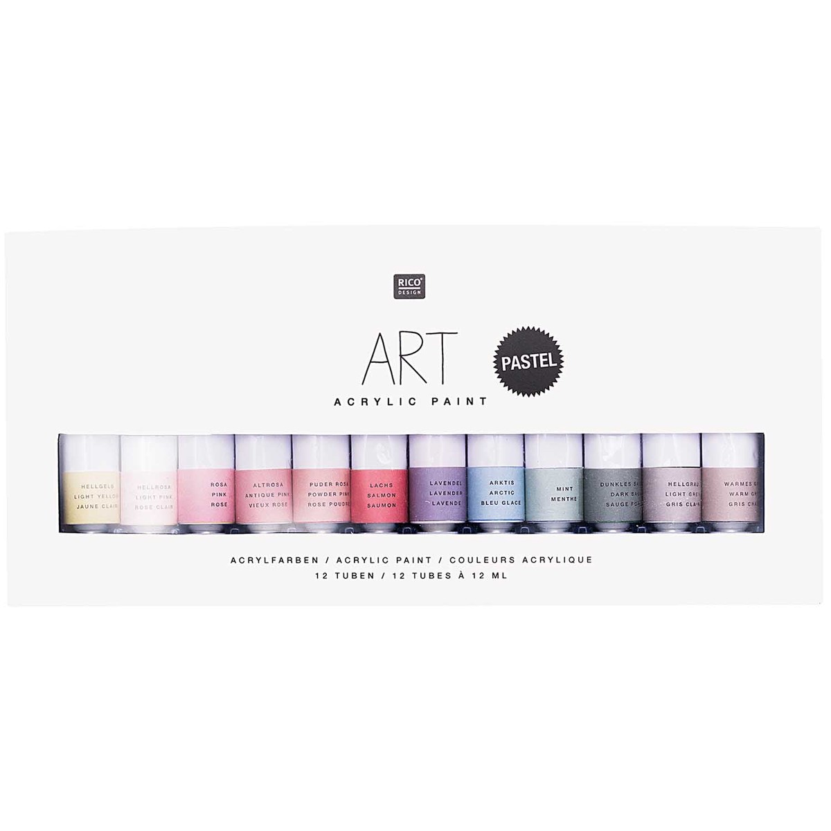 Rico Art Acrylic Set Pastel 12 Ml