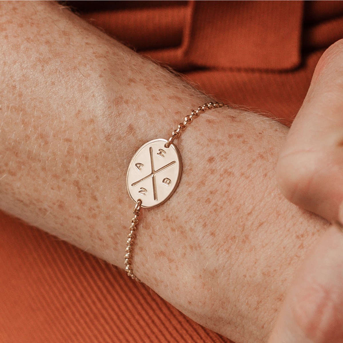 Cross My Heart Oval Bracelet GoldFill