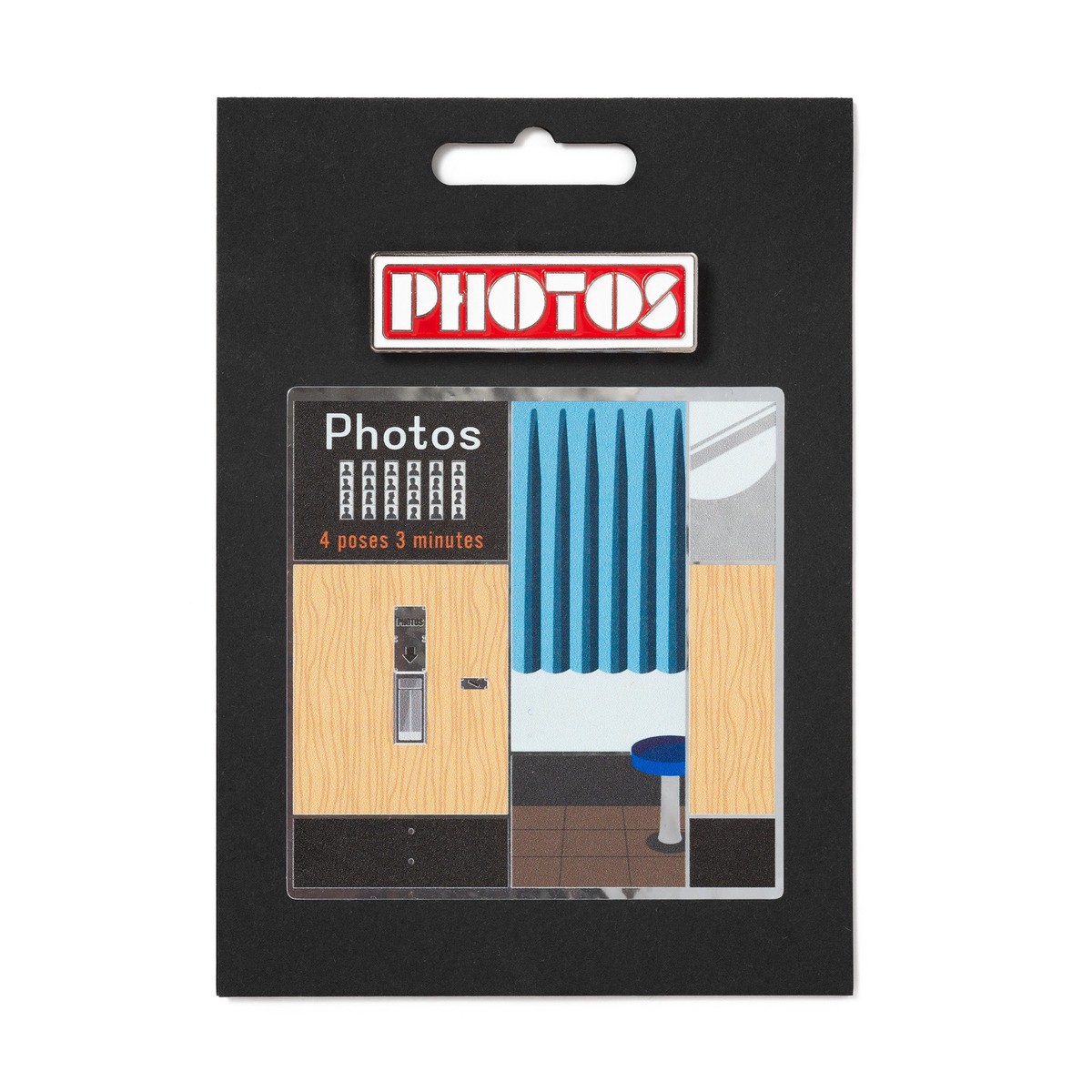 Photos Pin Badge Red