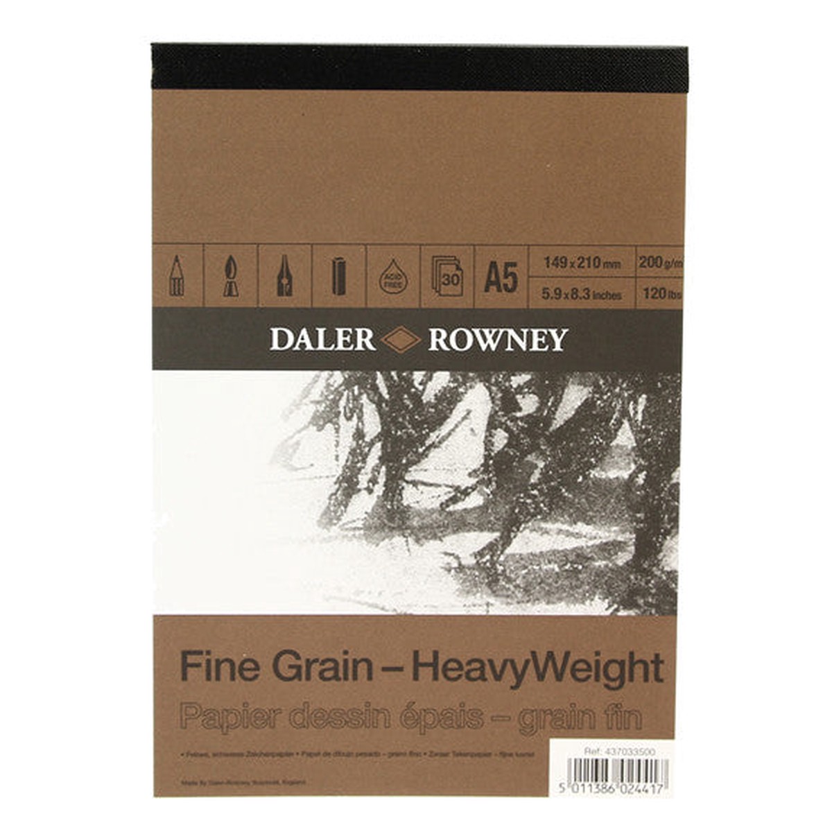 Dr Fine Grain Cartridge Pad A5 200G