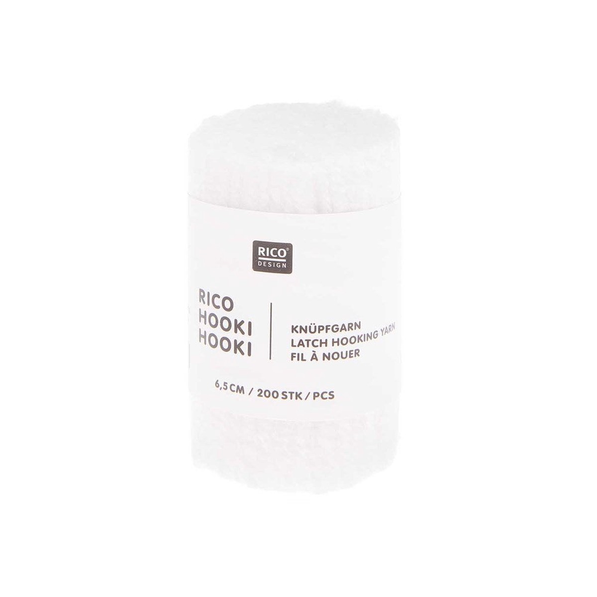 Hooki Hooki Rug Knotting Yarn 65Cm White