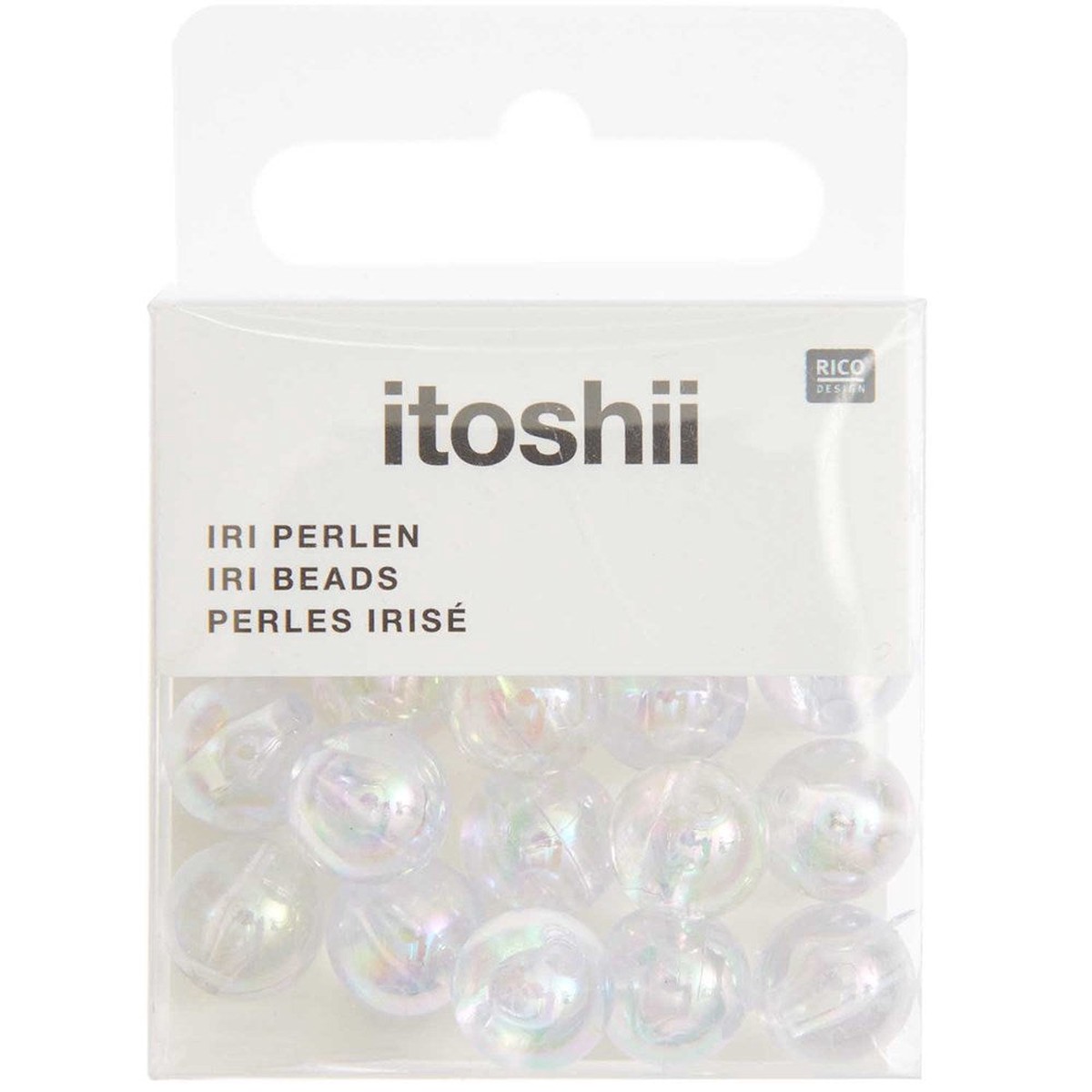Beads Round Iridescent