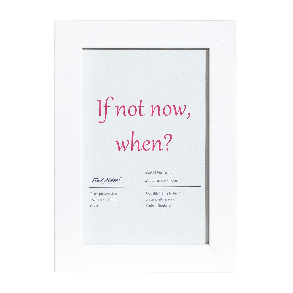 Picture Frame - White - 6 X 4