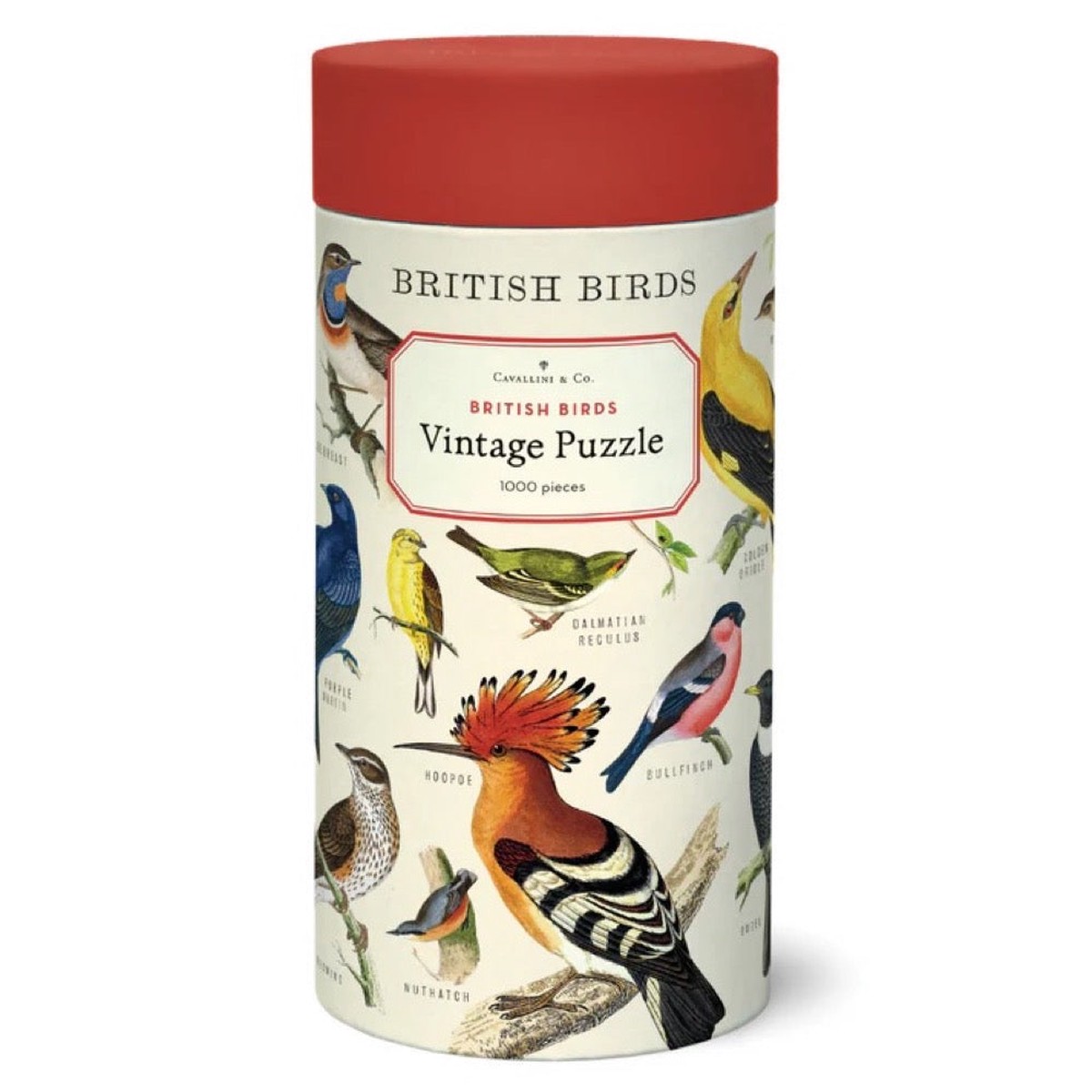 Cavallini British Birds 1000Pc Jigsaw Puzzle