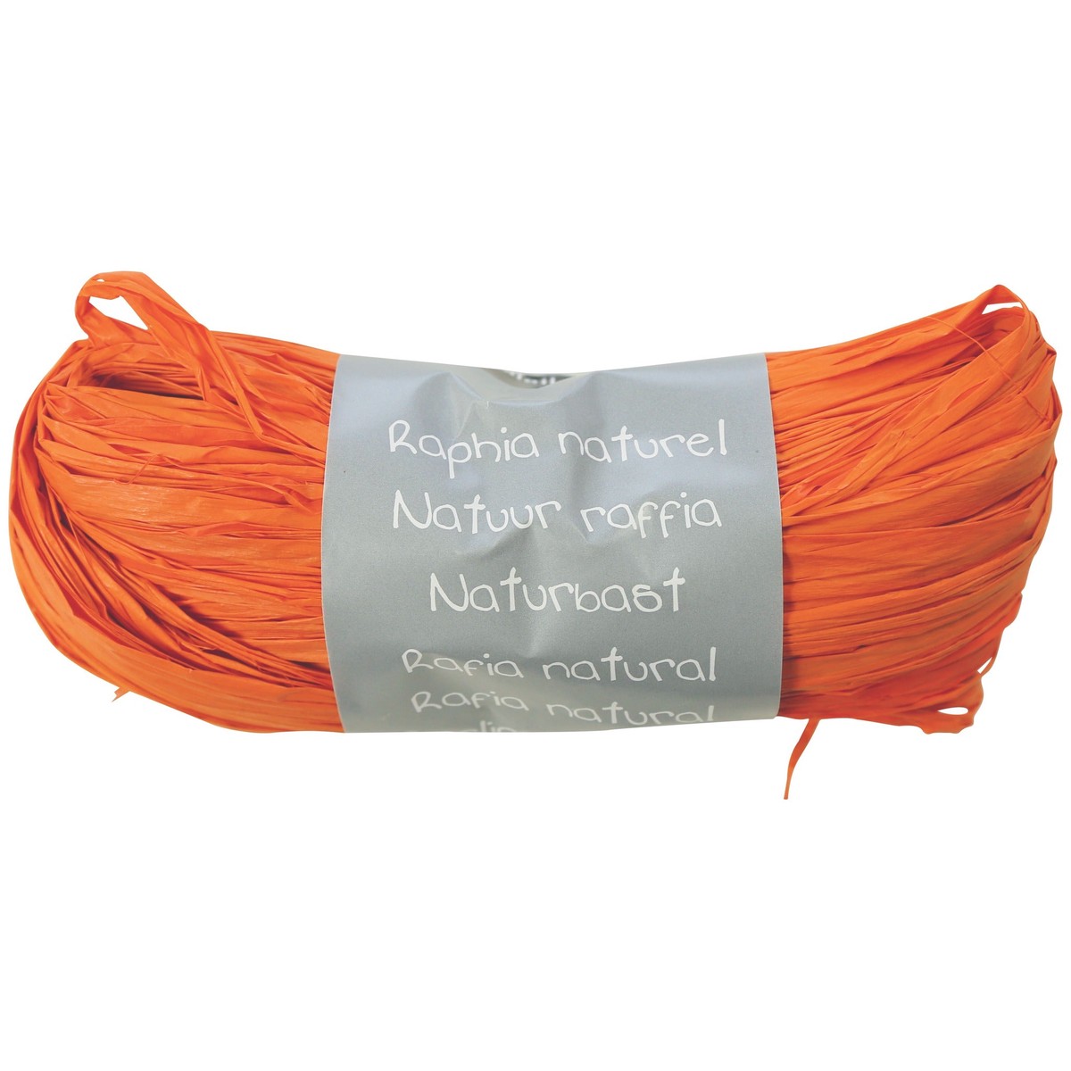 Natural Raffia Ball 50G Orange