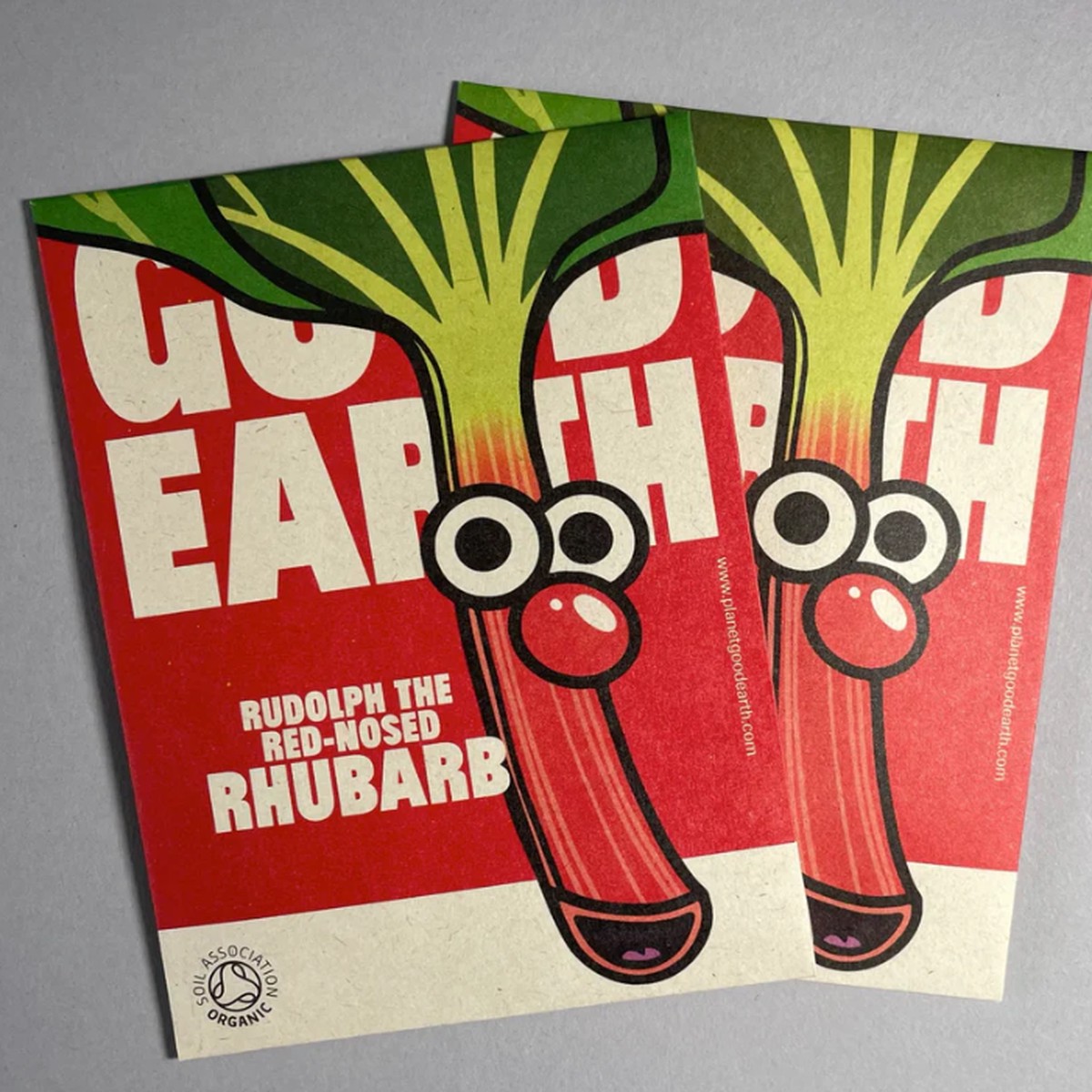 Organic Seeds Rudolph The Red-Nosed Rhubarb