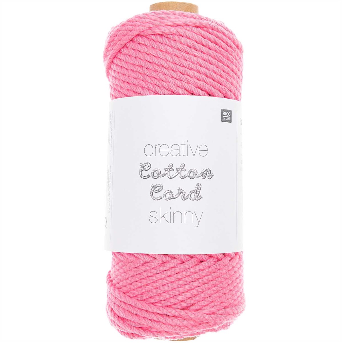 Rico Creative Skinny Cotton Macrame Cord SilverGrey