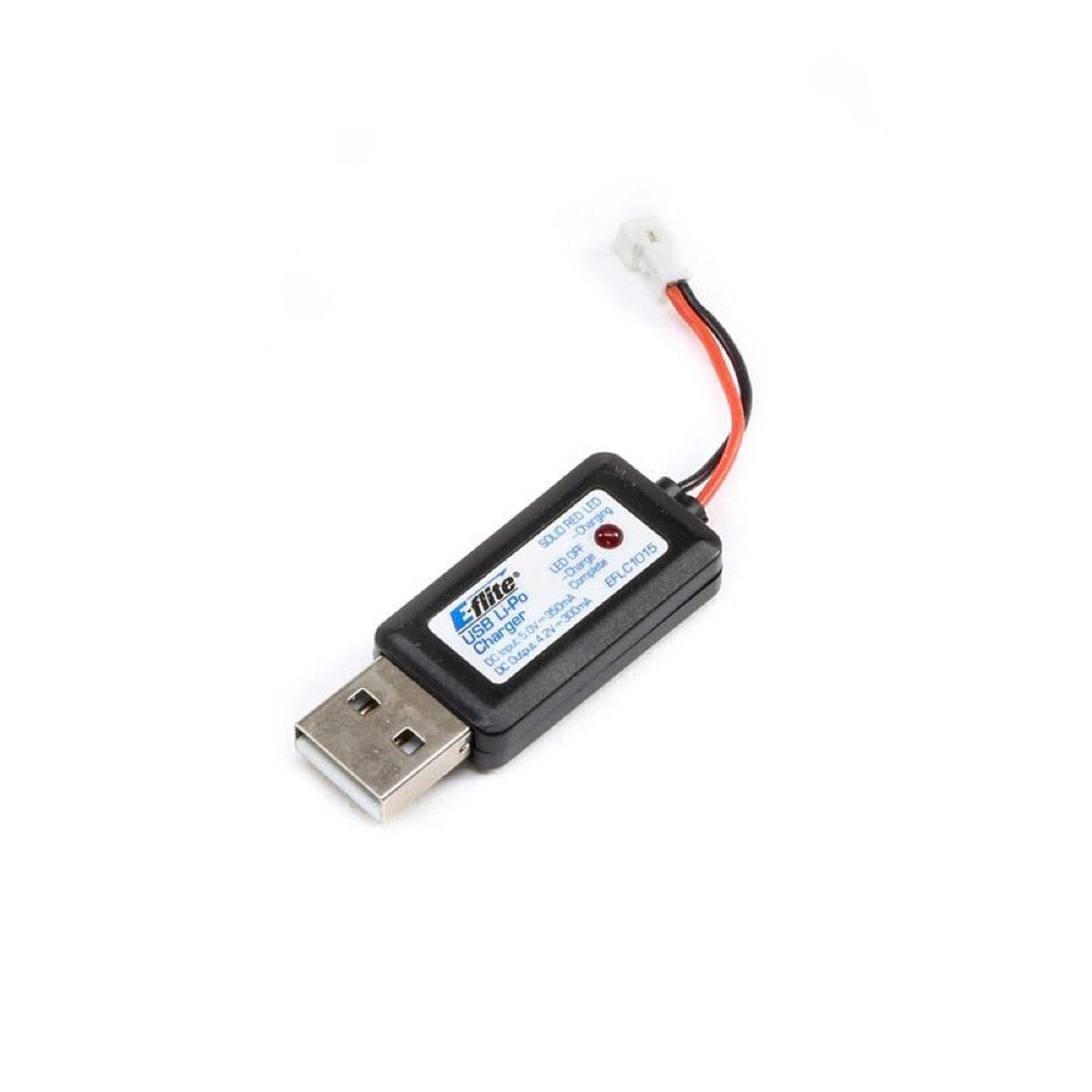 E-Flite Eflc1015 Usb Lipo Charger For 1S 37V 300Mah Batteries With Small Umx Connector