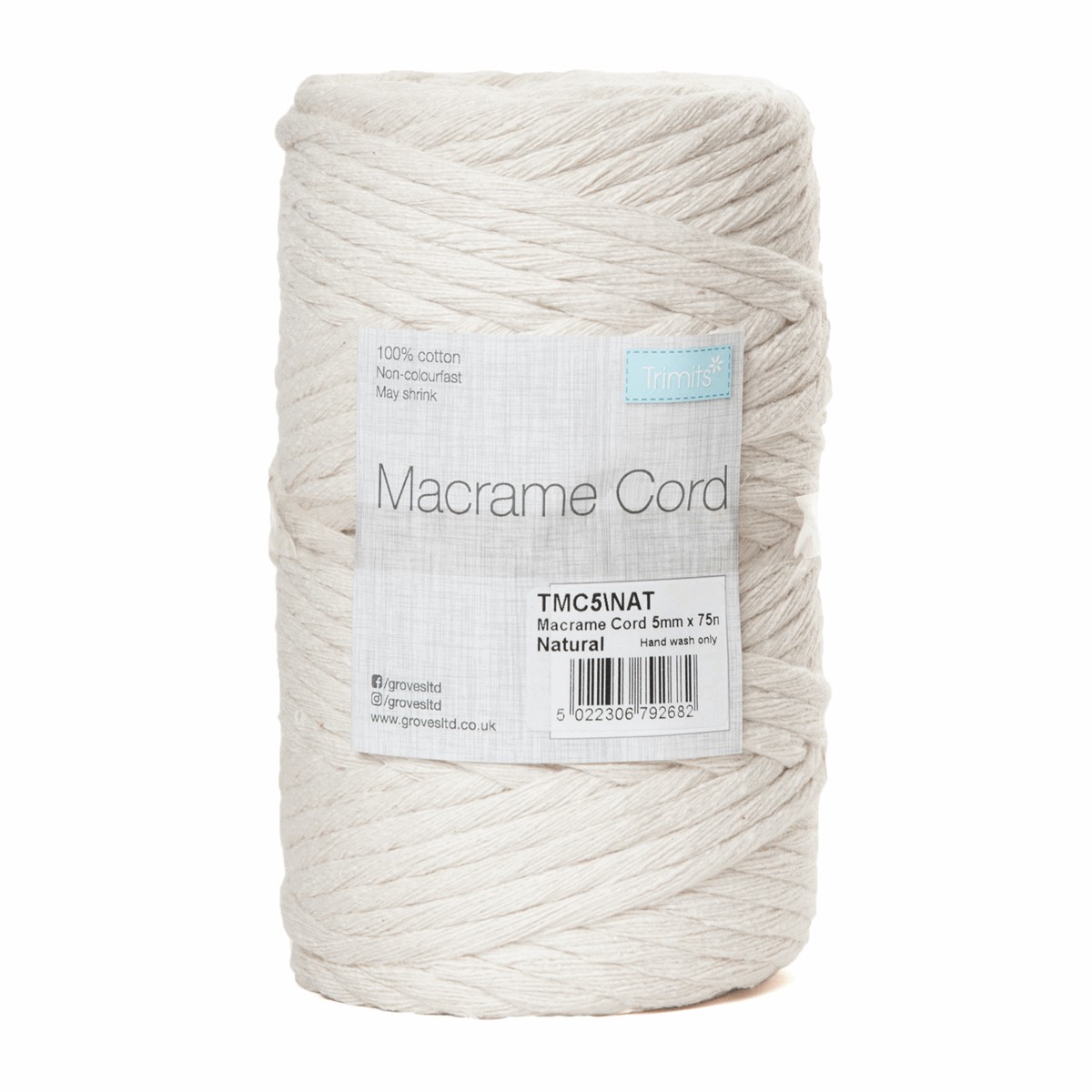 Natural Macrame Cord 5Mm