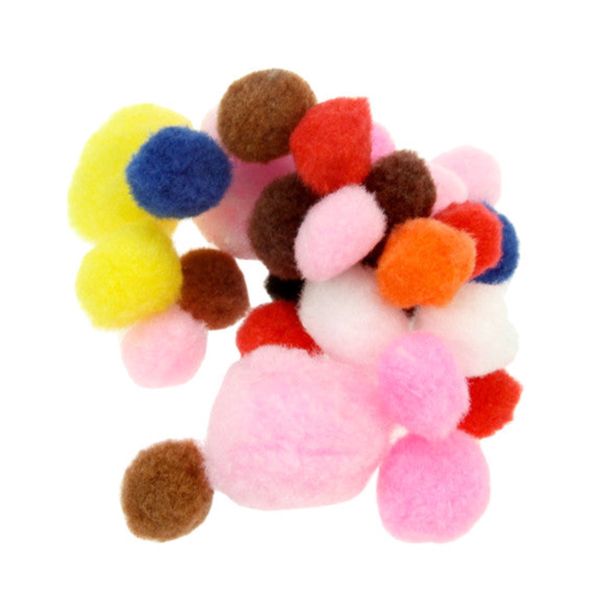 Pom Poms - Assorted 100 Pack