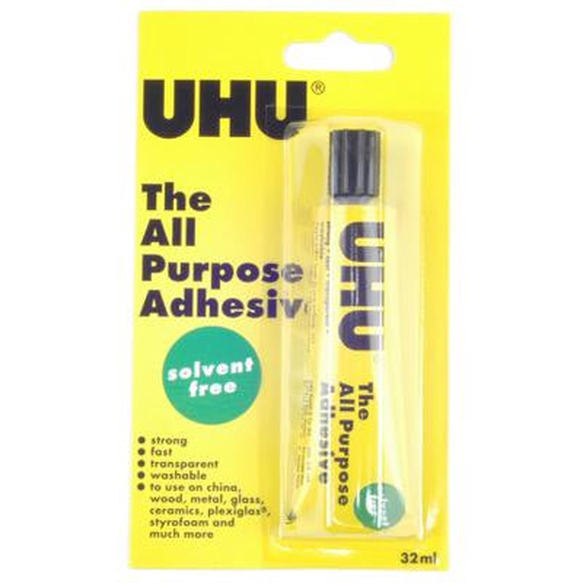 Uhu All Purpose Glue Solvent Free 32Ml