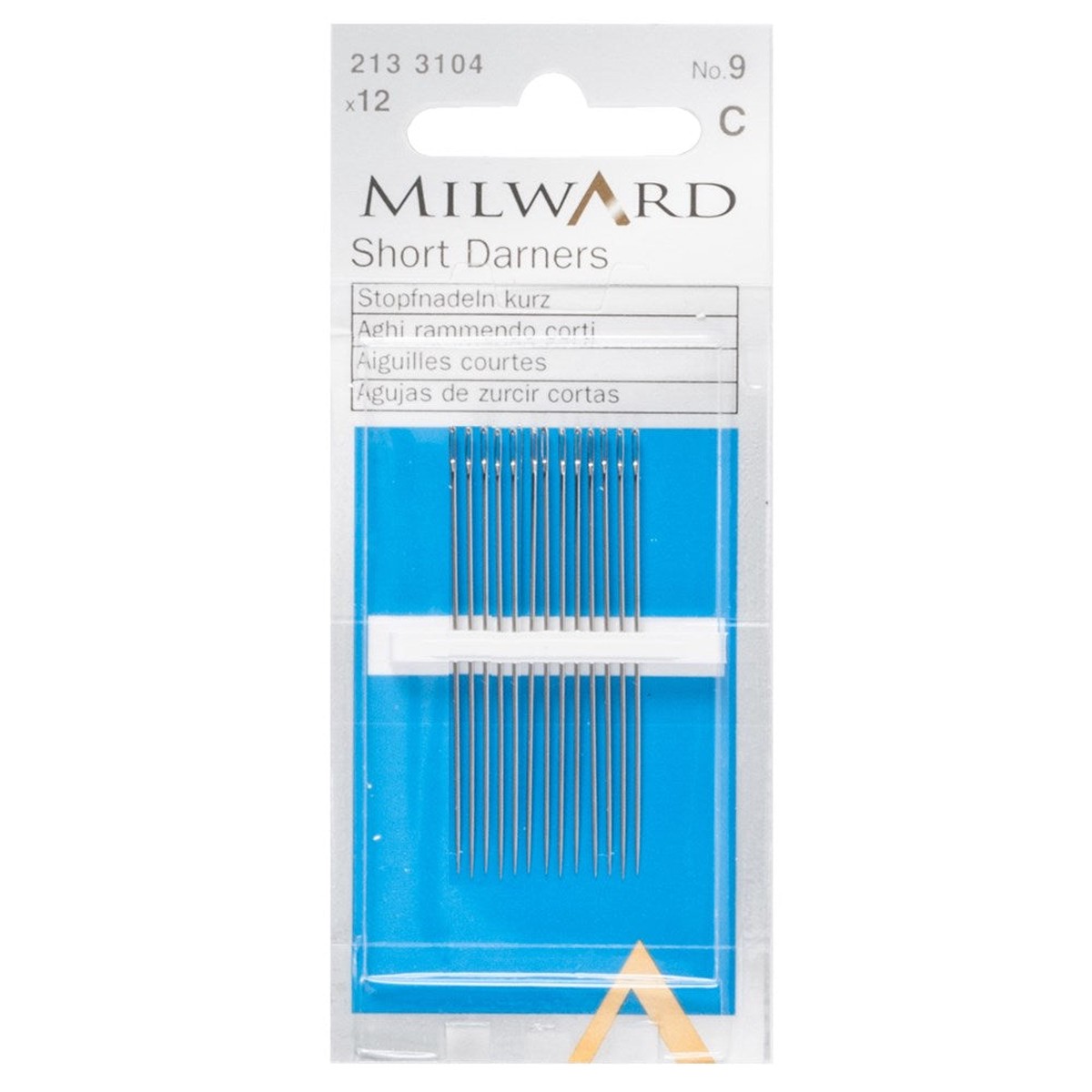 Milward Short Darners No9 12 Pieces