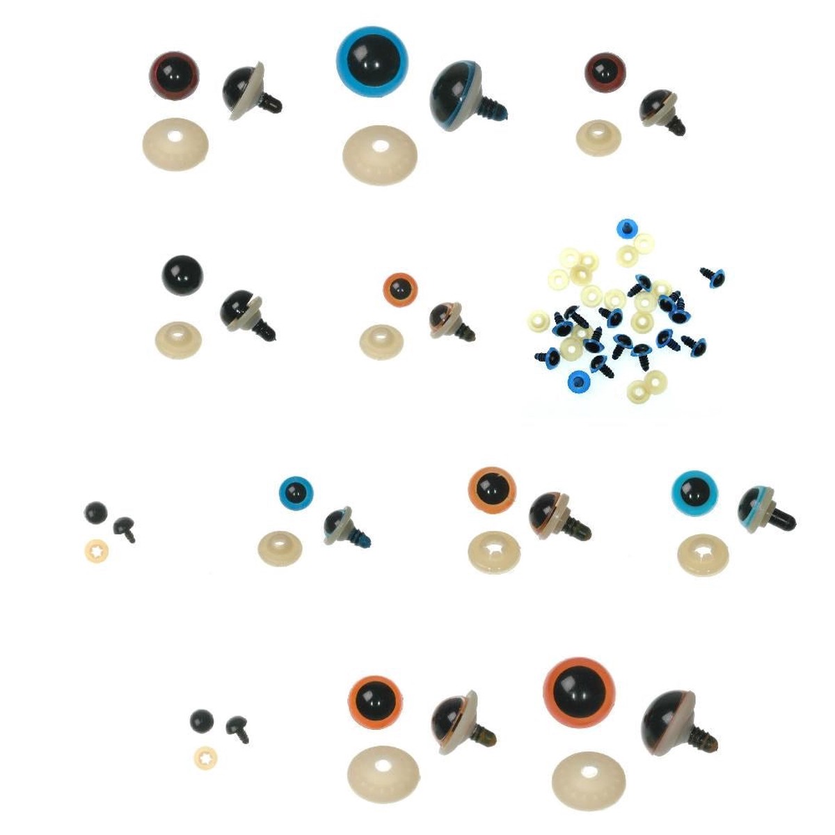 Safety Eyes 15Mm 10 Pack Black