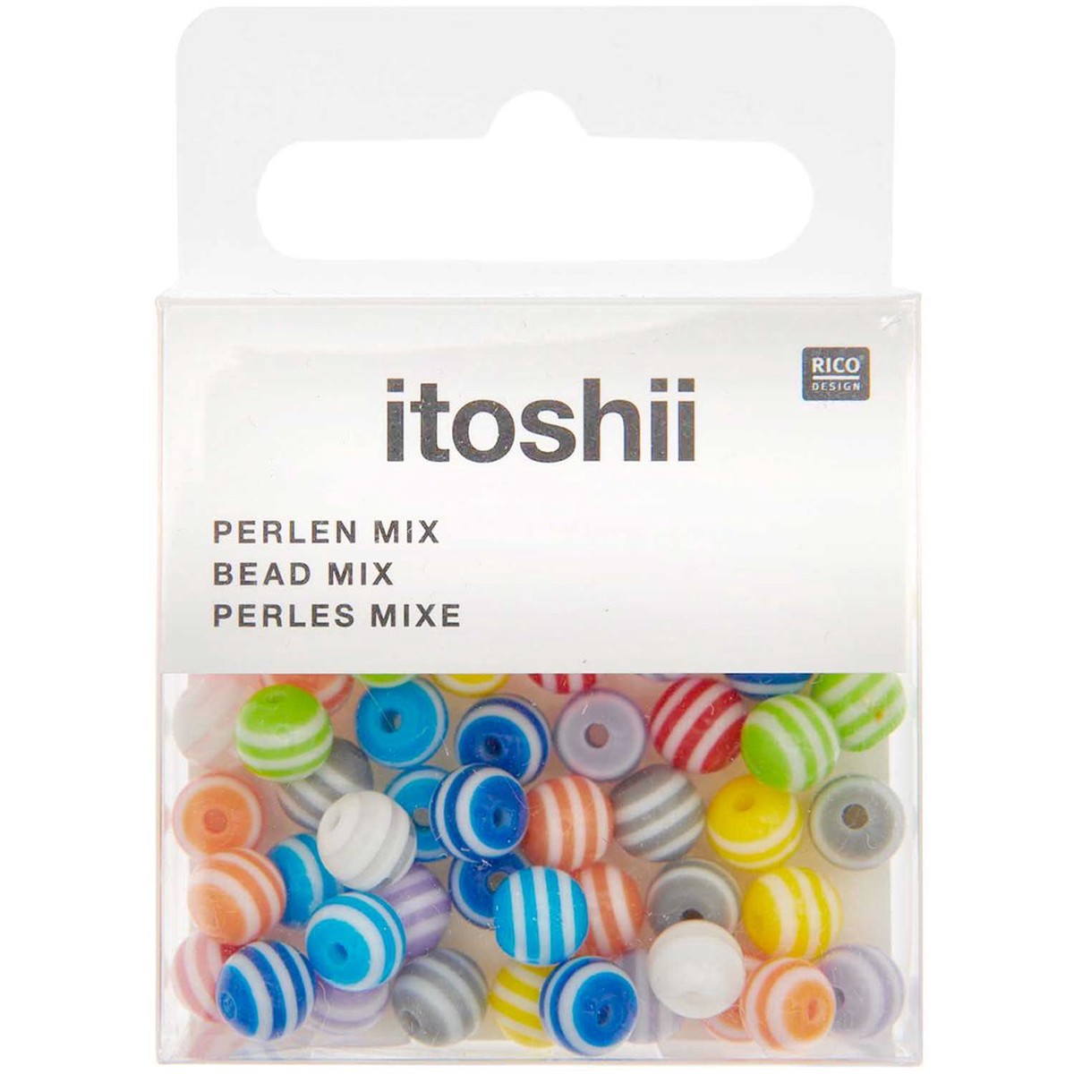 Striped Beads Multi Stripe Mix