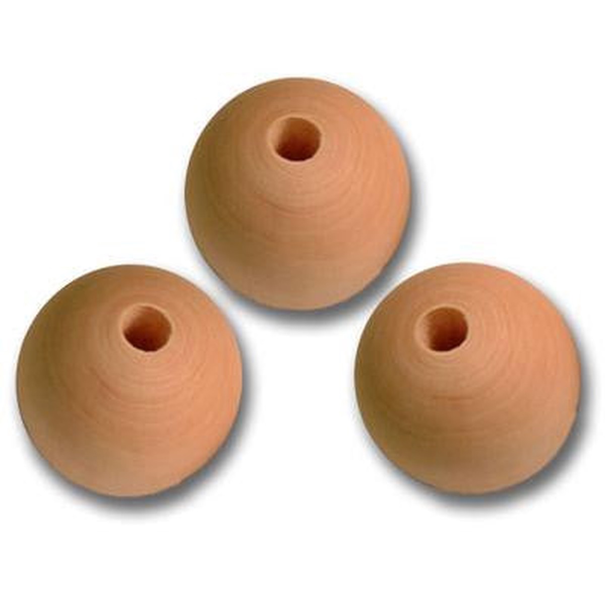 Whitewood Beads 20Mm - 40 Pk