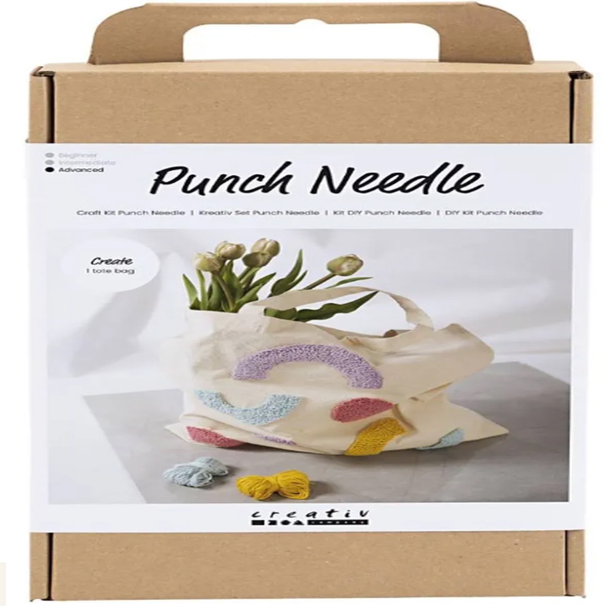 Craft Kit Punch Needle Tote Bag