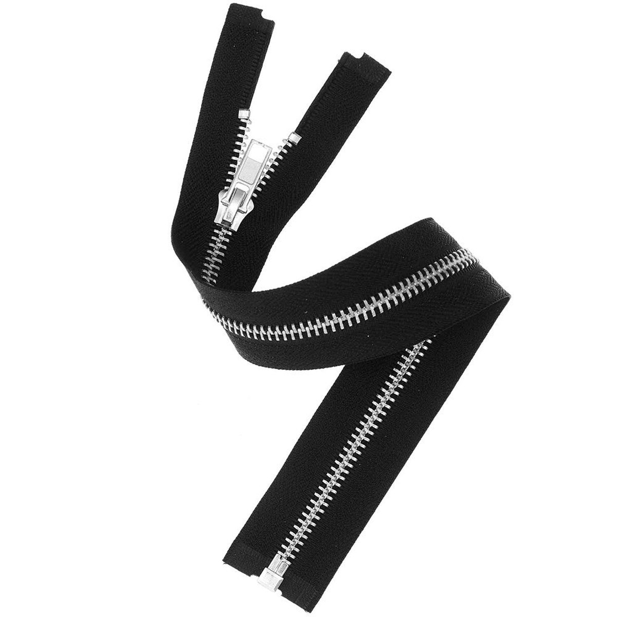 Zip Silver Metal Black 30Cm5Mm