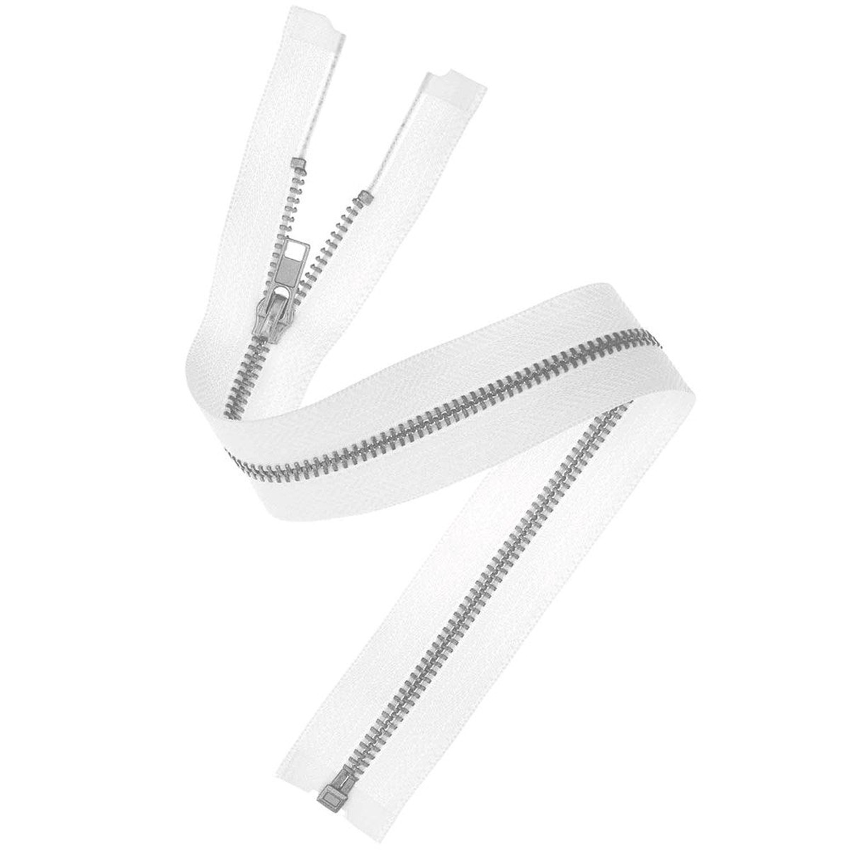 Zip Silver Metal White 30Cm3Mm