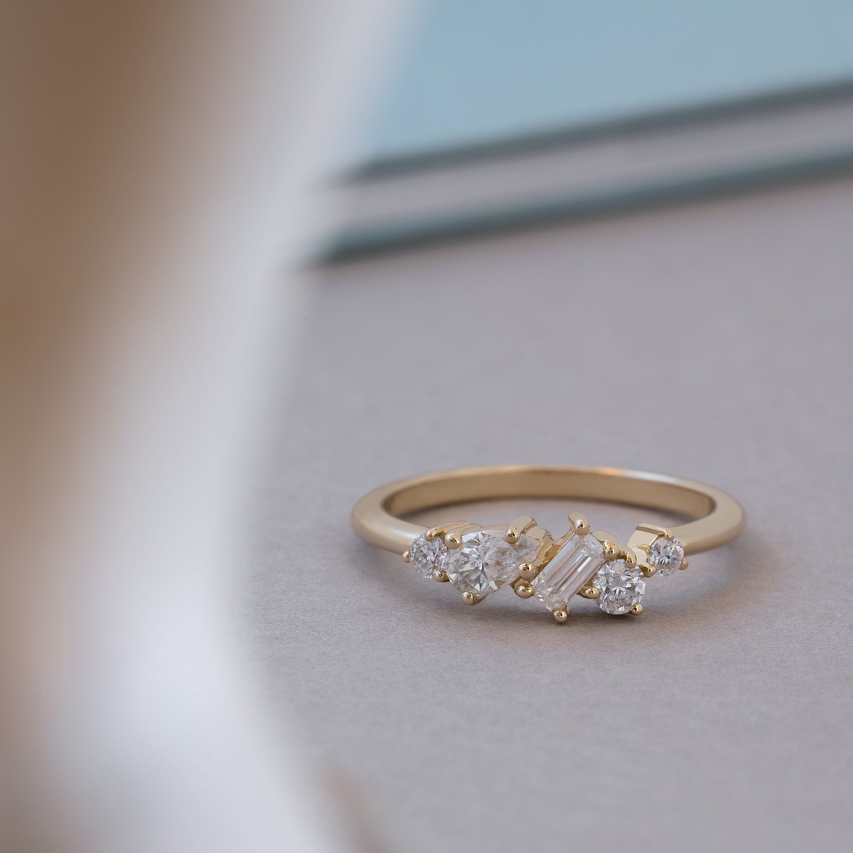 Zoe Moissanite Ring - 9K 48