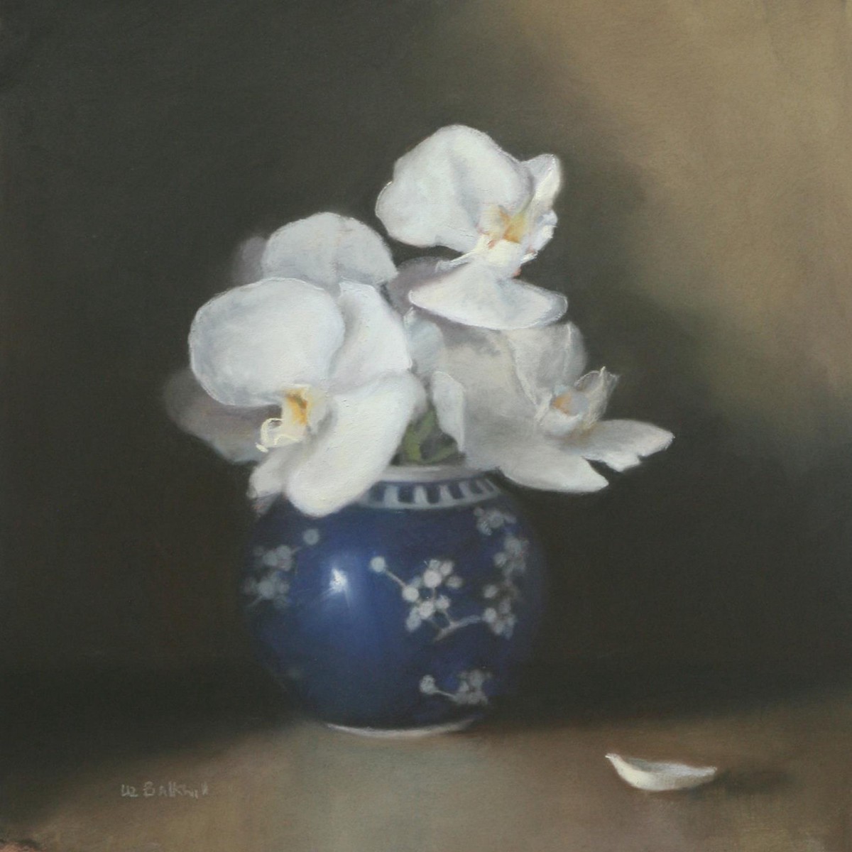 037 - Orchids in Cherry Blossom Jar