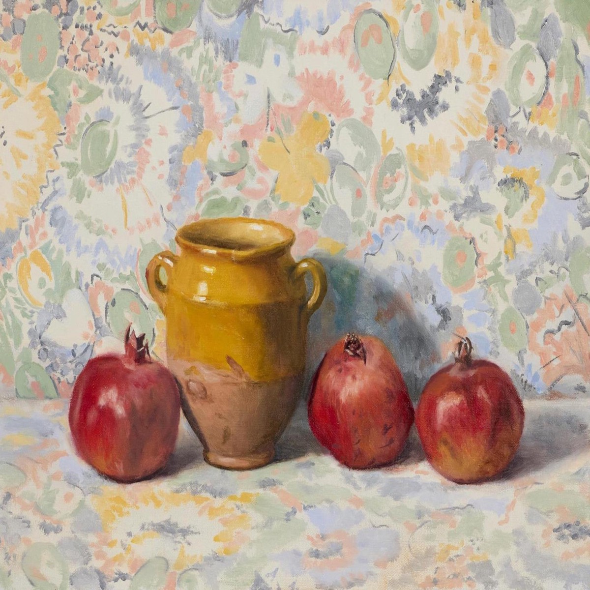 082 - French Pot and Pomegranates