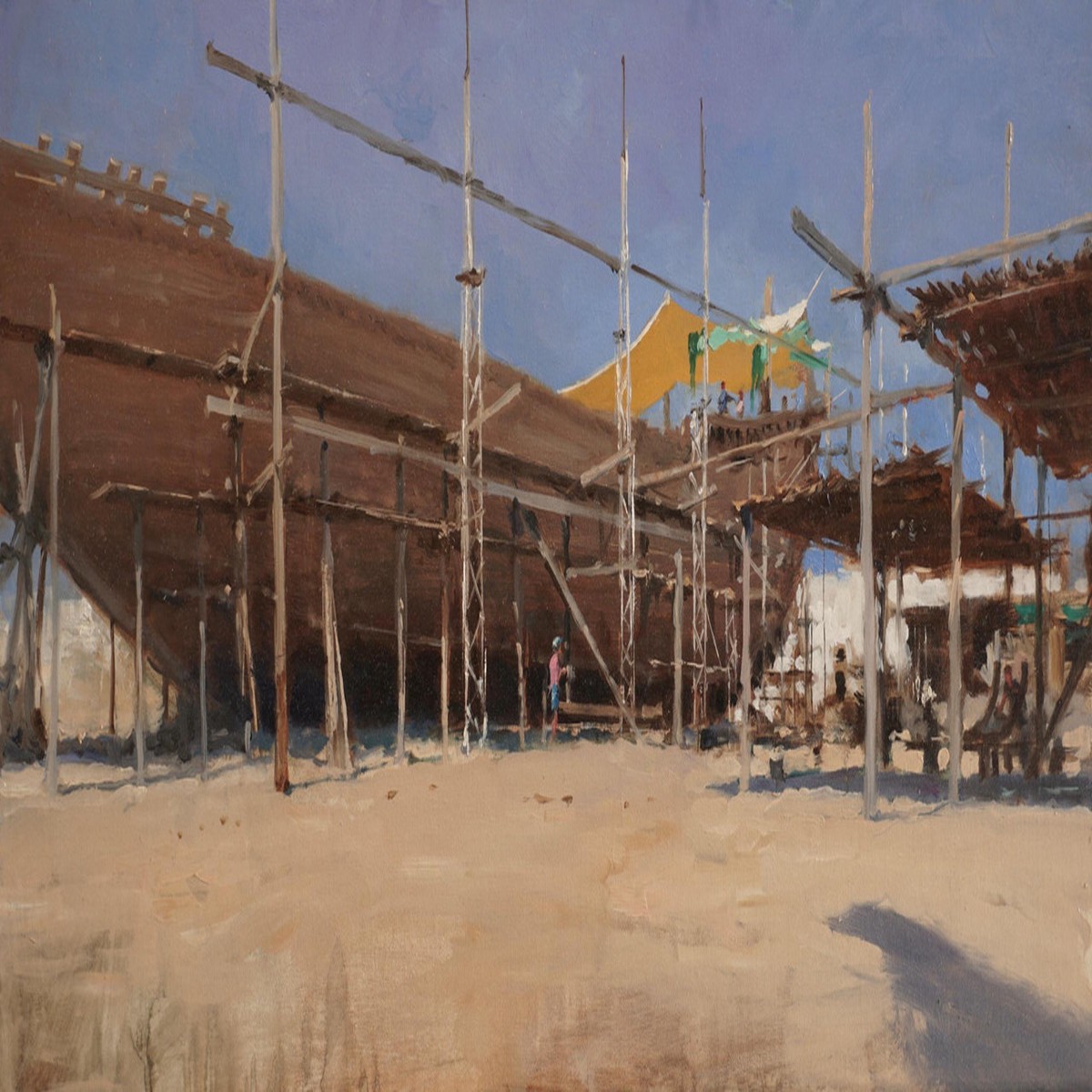 014 - Dhow Construction Sur Harbour Oman