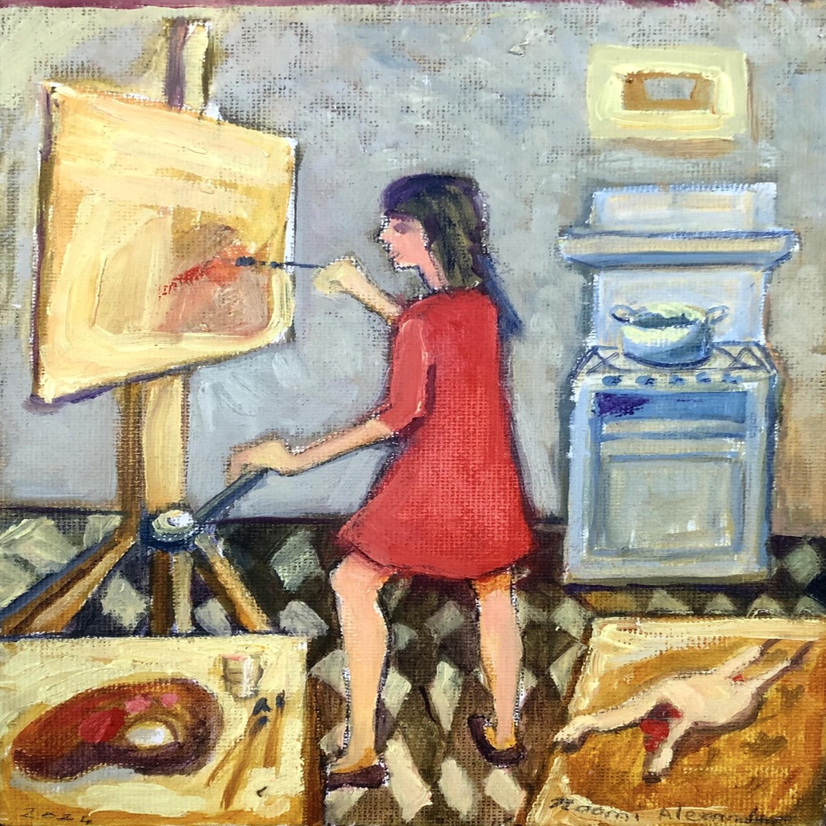 012 - Painting and Cooking at the Same Time