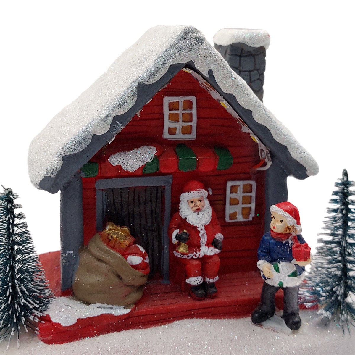 Christmas Cottage with Santa Village Wizardi F07-N1-7-578B